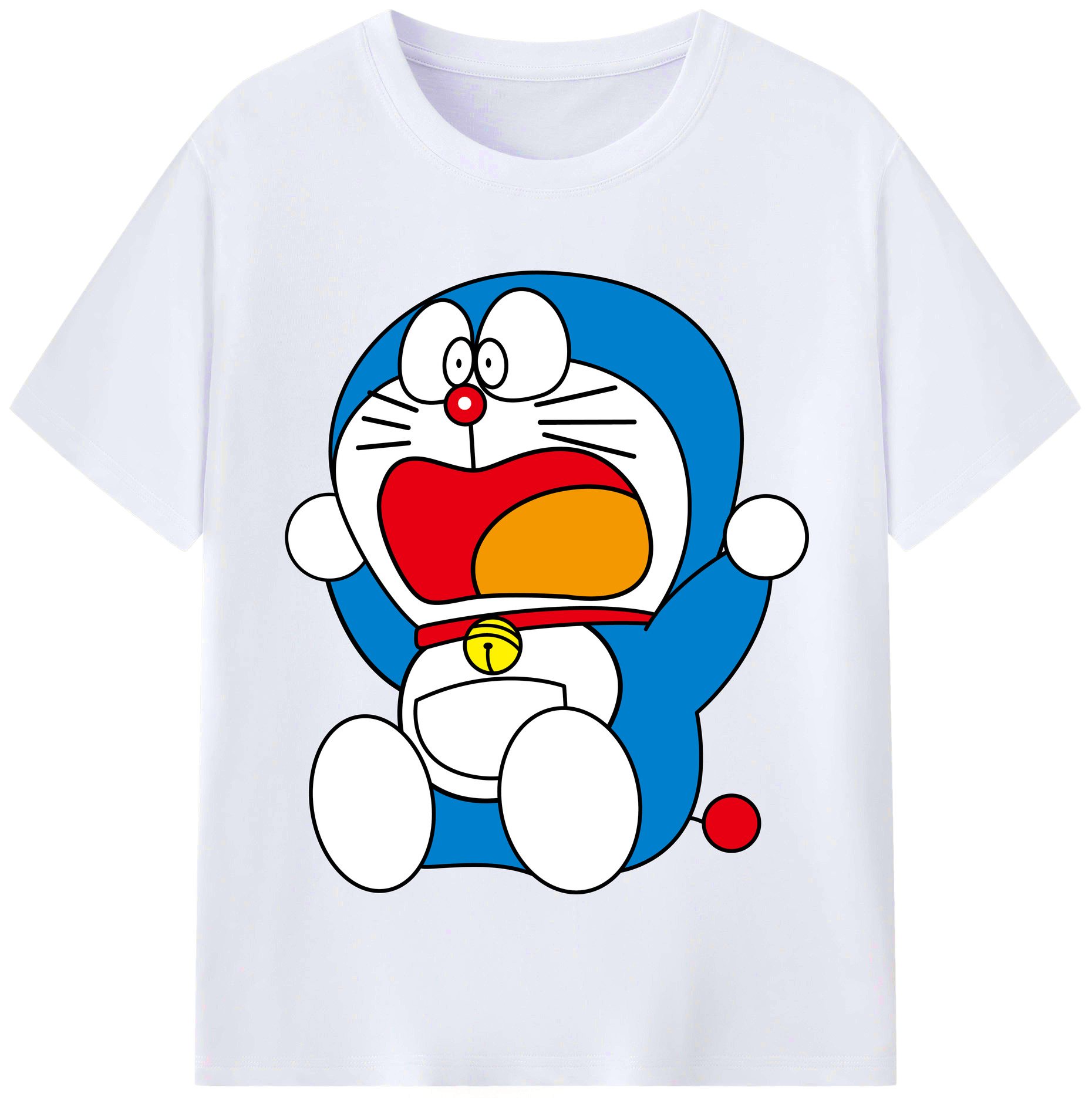 （画像用） ドラえもん Doraemon レディースカジュアルプリントTシャツ（綿100％）