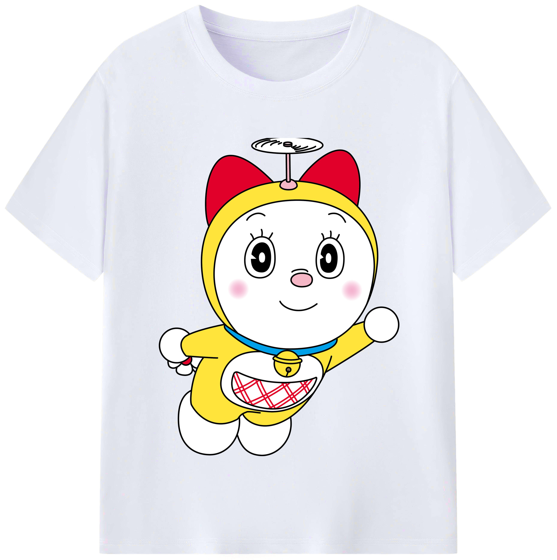（画像用） ドラえもん ドラミ Doraemon Dorami レディースカジュアルプリントTシャツ（綿100％）