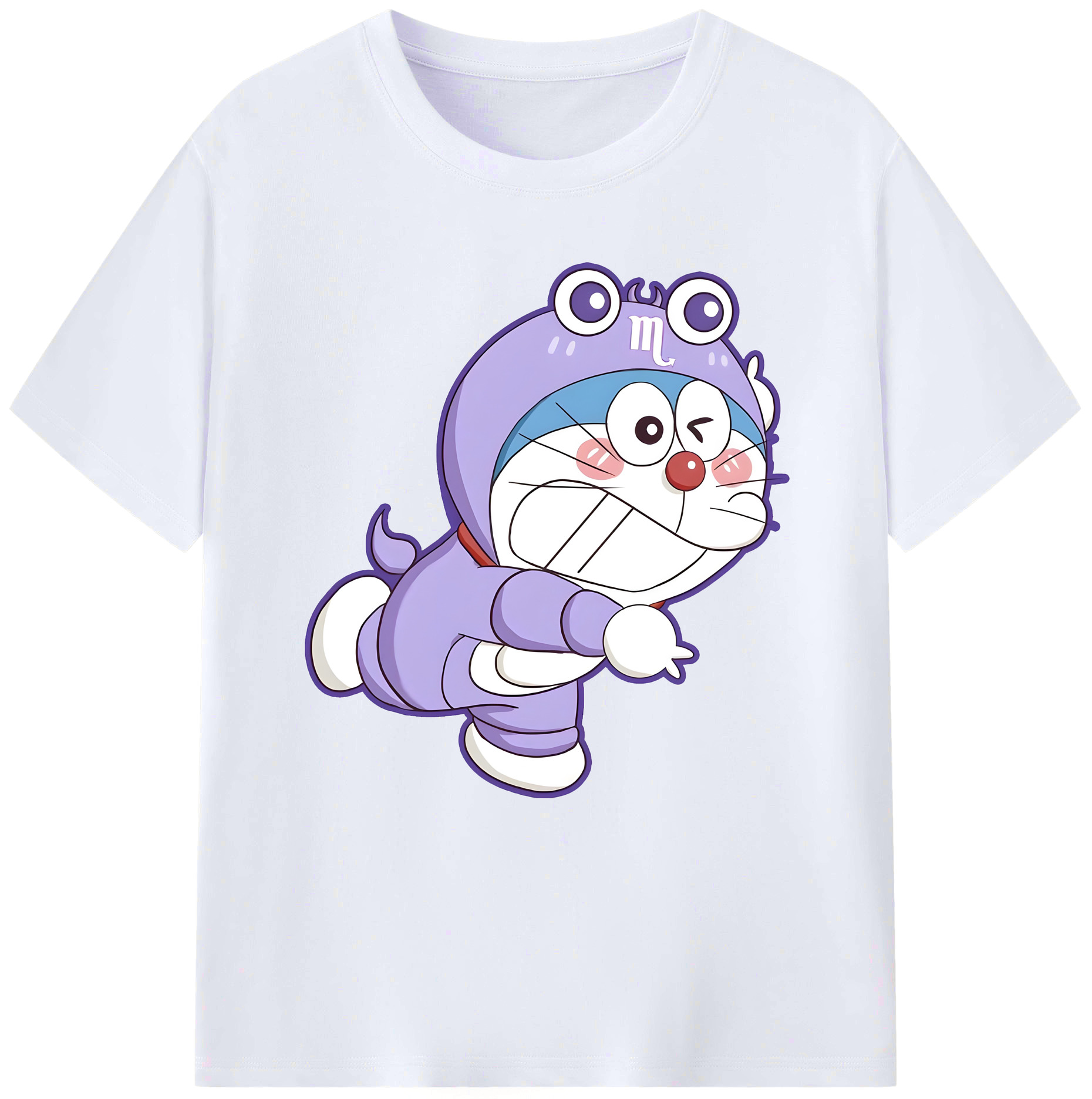 （画像用） ドラえもん Doraemon レディースカジュアルプリントTシャツ（綿100％）