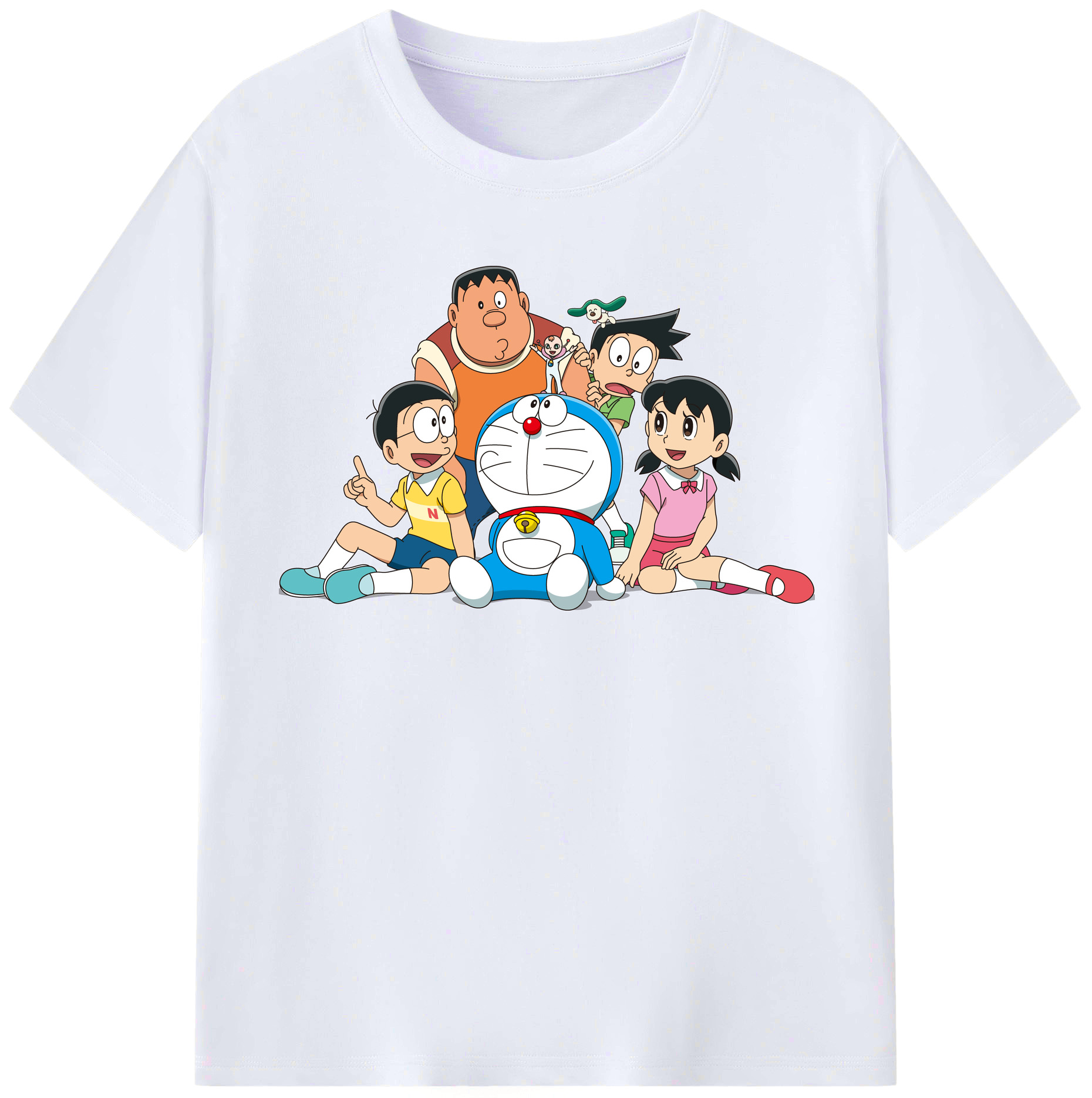 （画像用） ドラえもん Doraemon レディースカジュアルプリントTシャツ（綿100％）