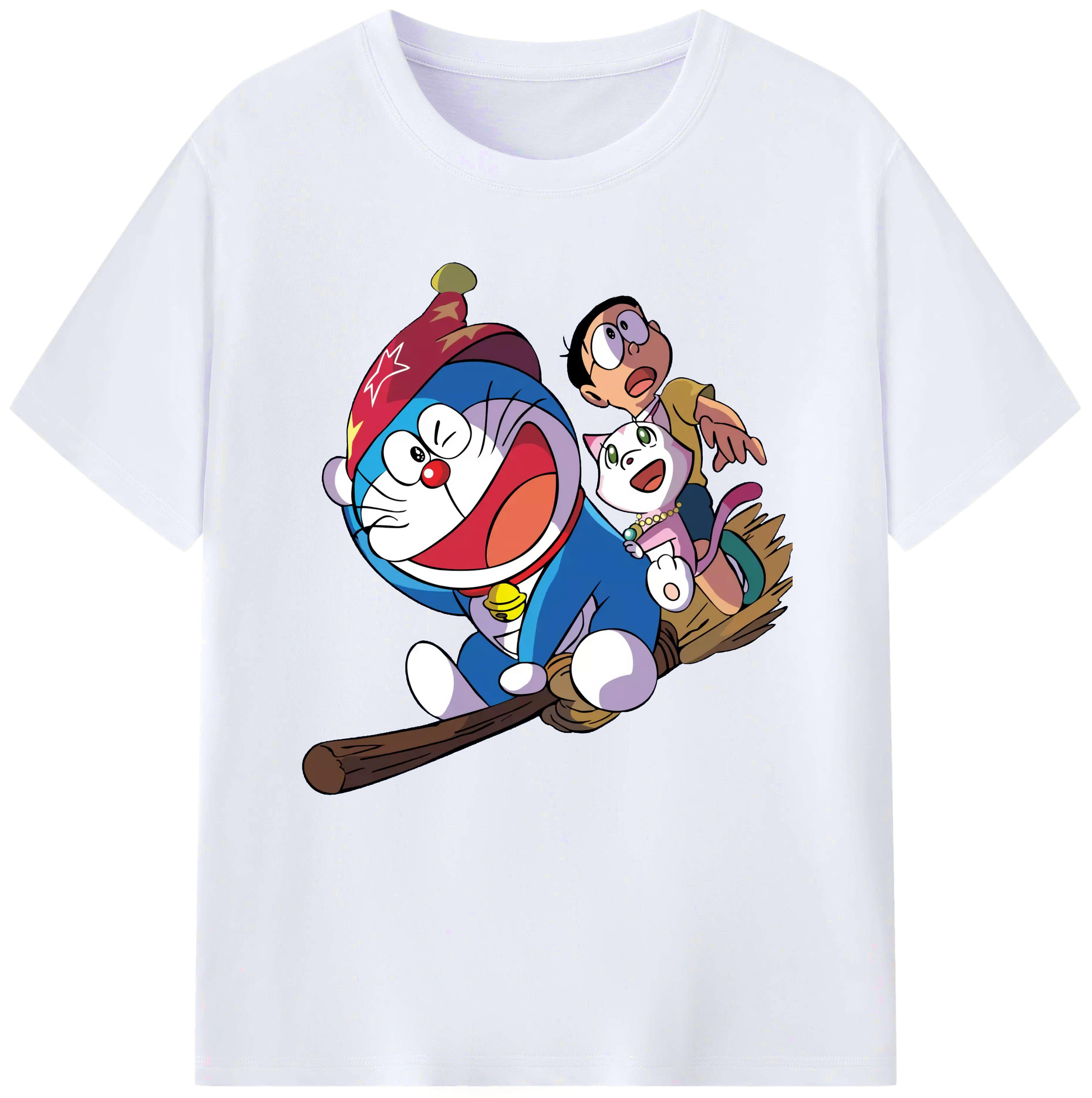 （画像用） ドラえもん Doraemon レディースカジュアルプリントTシャツ（綿100％）
