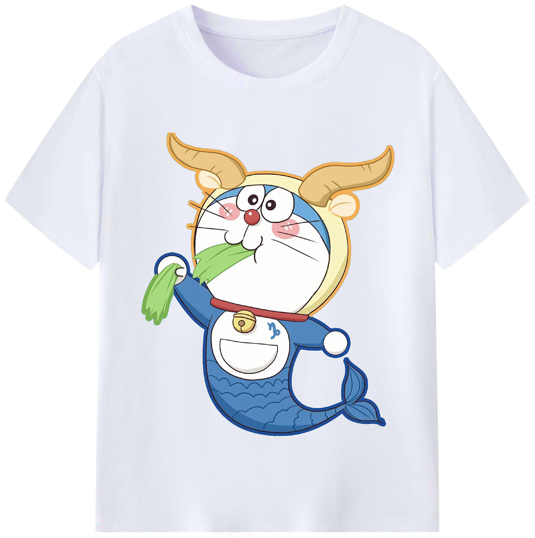 （画像用） ドラえもん Doraemon レディースカジュアルプリントTシャツ（綿100％）