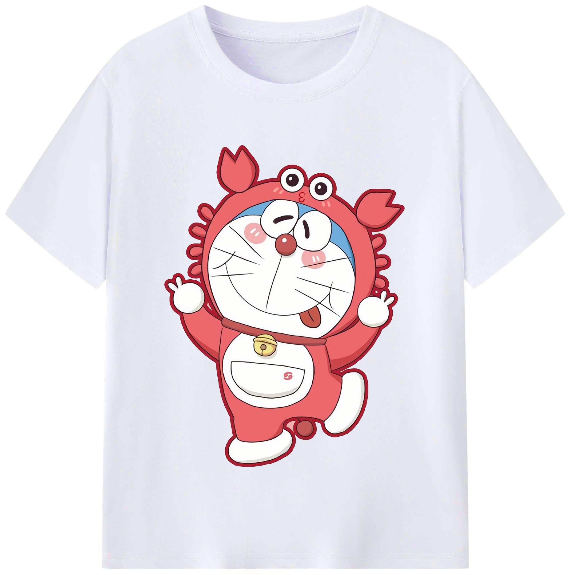 （画像用） ドラえもん Doraemon レディースカジュアルプリントTシャツ（綿100％）