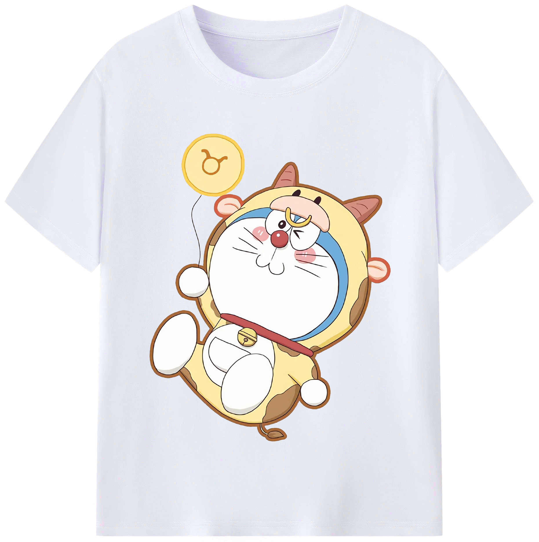 （画像用） ドラえもん Doraemon レディースカジュアルプリントTシャツ（綿100％）