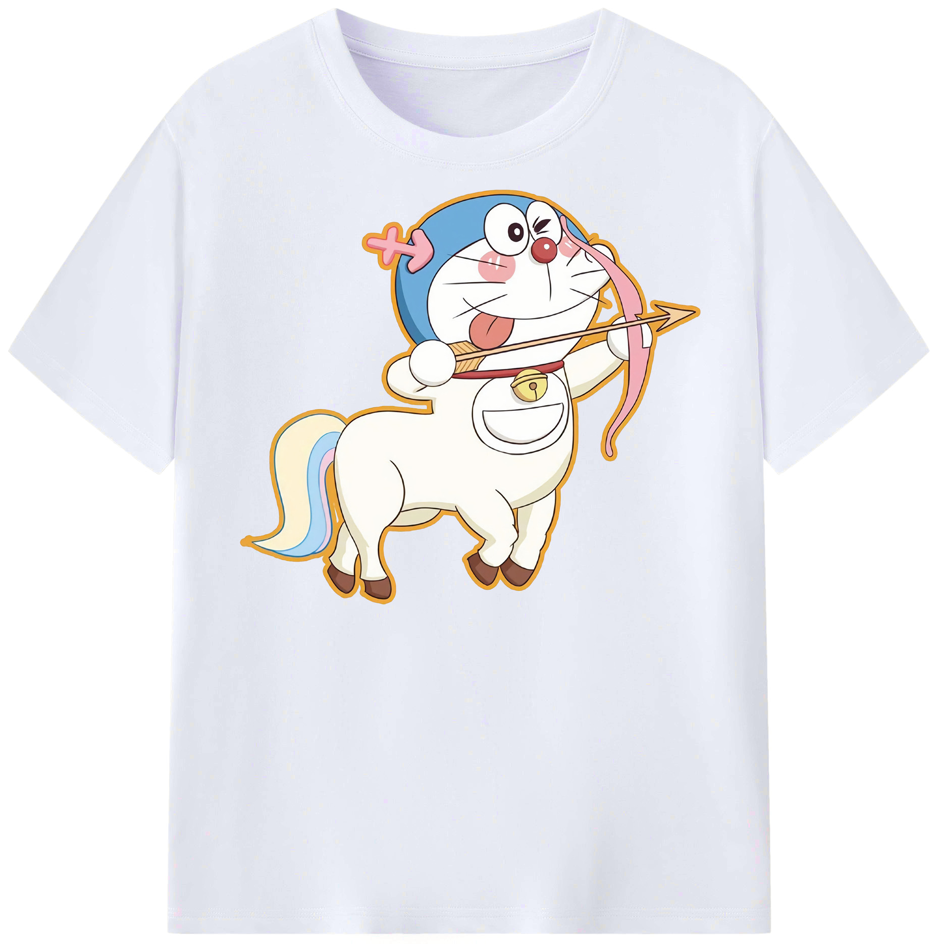 （画像用） ドラえもん Doraemon レディースカジュアルプリントTシャツ（綿100％）