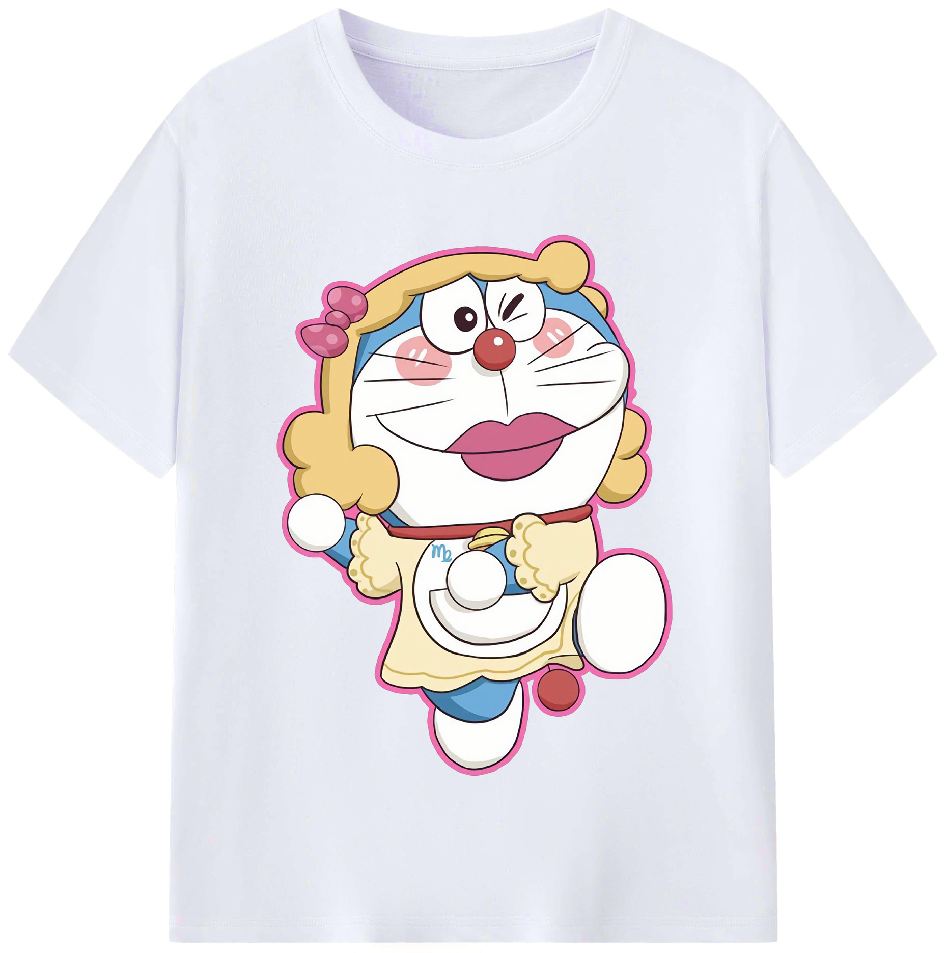 （画像用） ドラえもん Doraemon レディースカジュアルプリントTシャツ（綿100％）