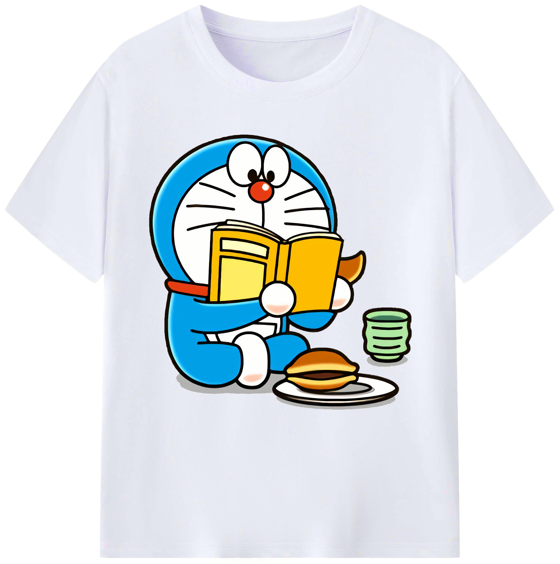 （画像用） ドラえもん Doraemon レディースカジュアルプリントTシャツ（綿100％）