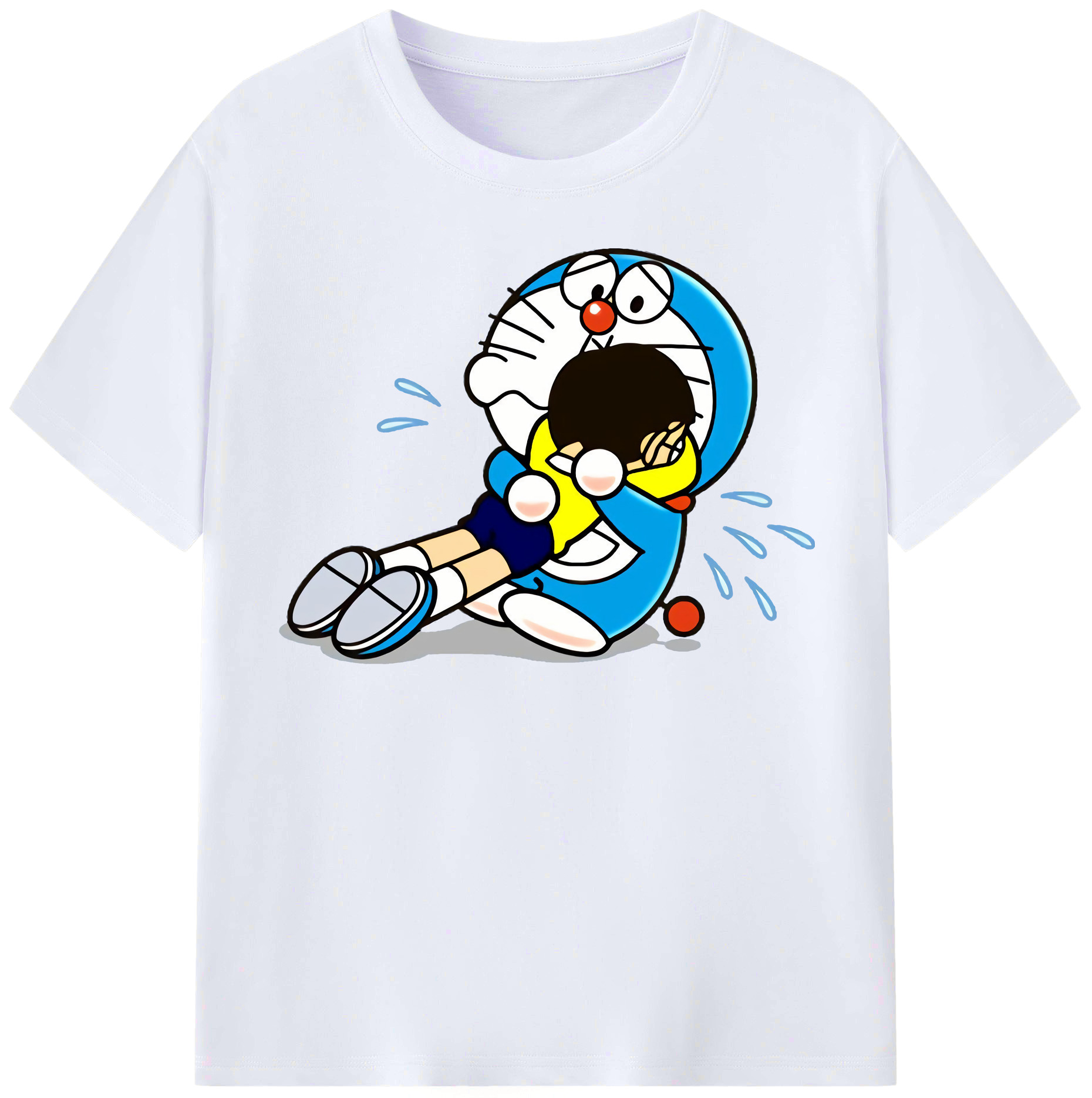 （画像用） ドラえもん Doraemon レディースカジュアルプリントTシャツ（綿100％）