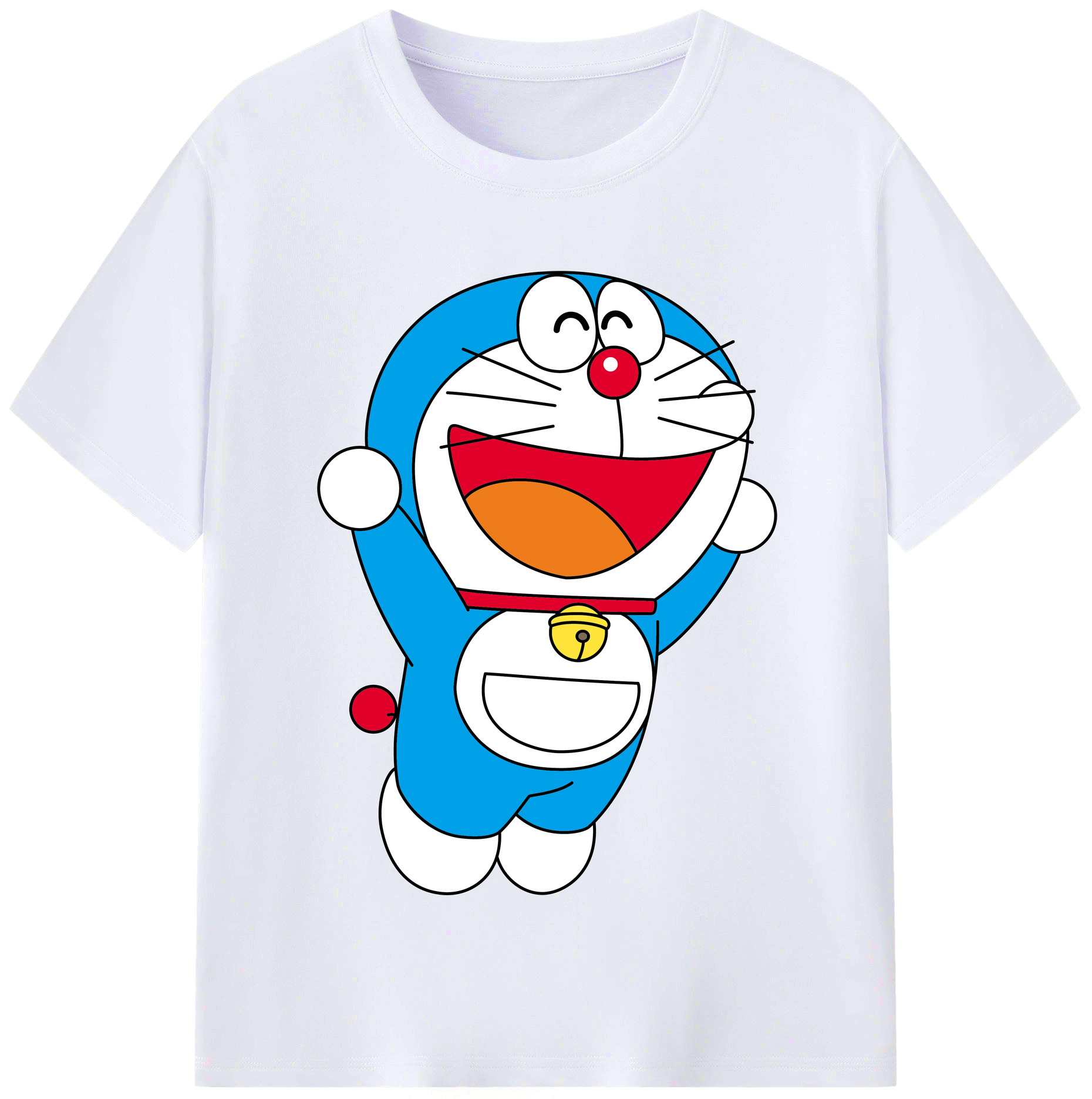 （画像用） ドラえもん Doraemon レディースカジュアルプリントTシャツ（綿100％）