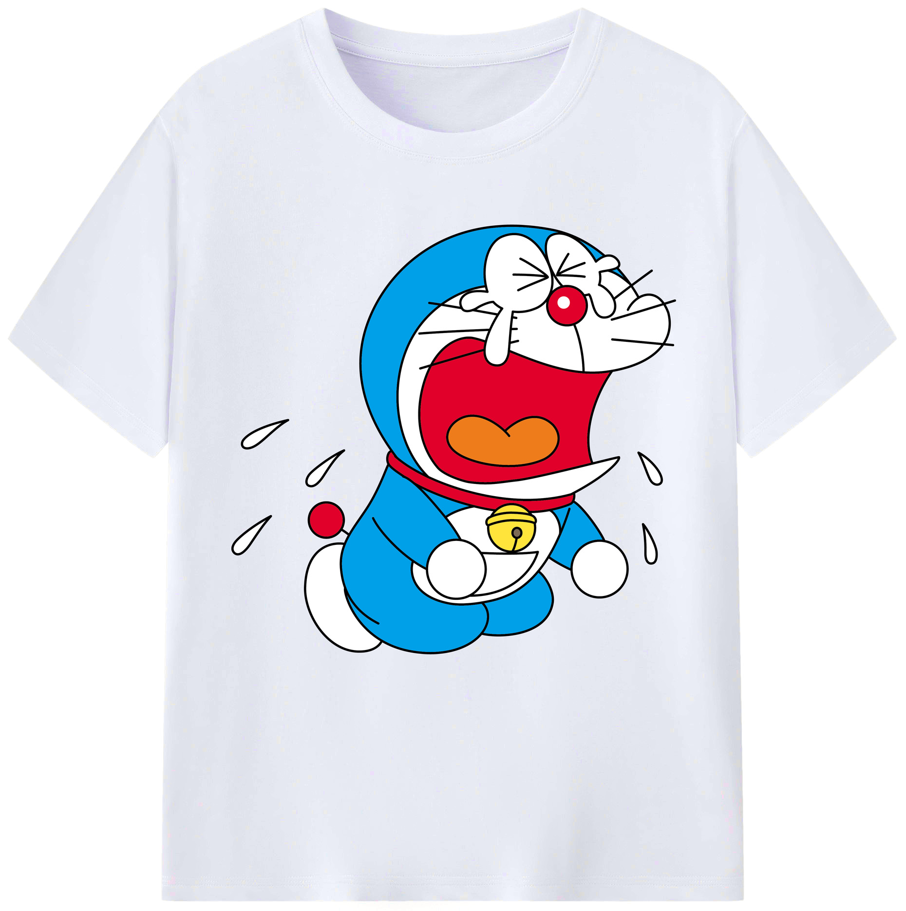 （画像用） ドラえもん Doraemon レディースカジュアルプリントTシャツ（綿100％）
