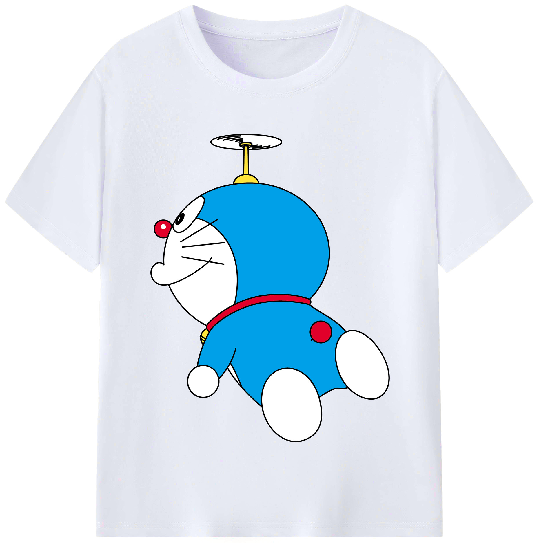 （画像用） ドラえもん Doraemon レディースカジュアルプリントTシャツ（綿100％）