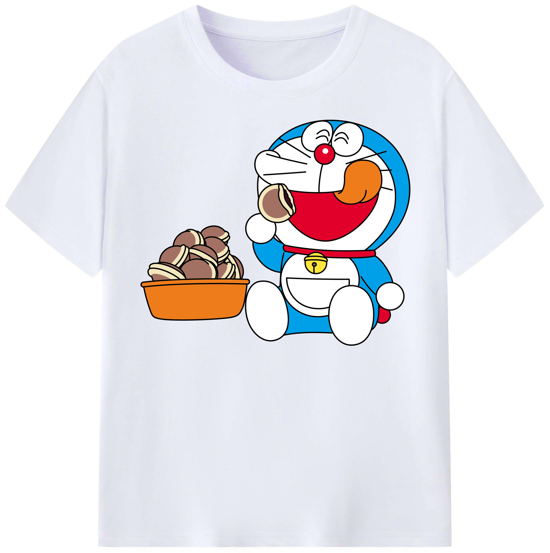 （画像用） ドラえもん Doraemon レディースカジュアルプリントTシャツ（綿100％）