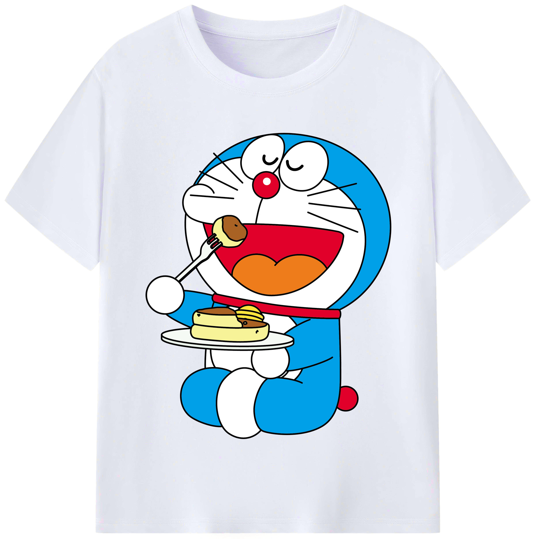（画像用） ドラえもん Doraemon レディースカジュアルプリントTシャツ（綿100％）