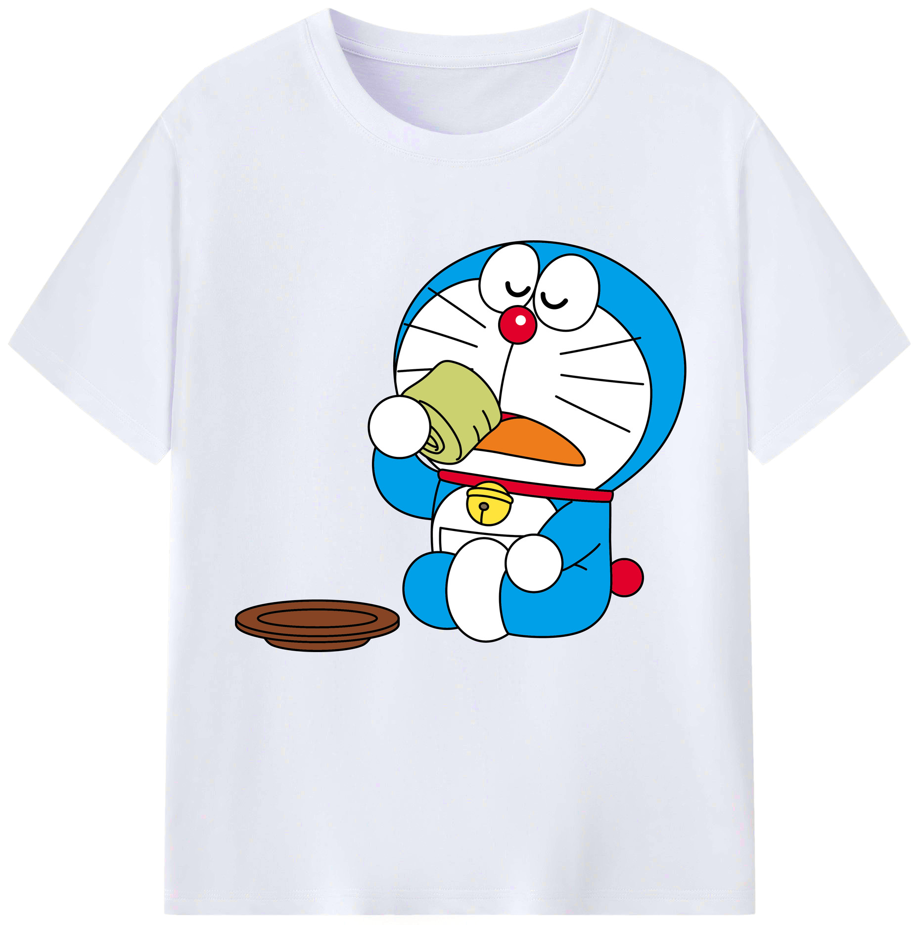 （画像用） ドラえもん Doraemon レディースカジュアルプリントTシャツ（綿100％）