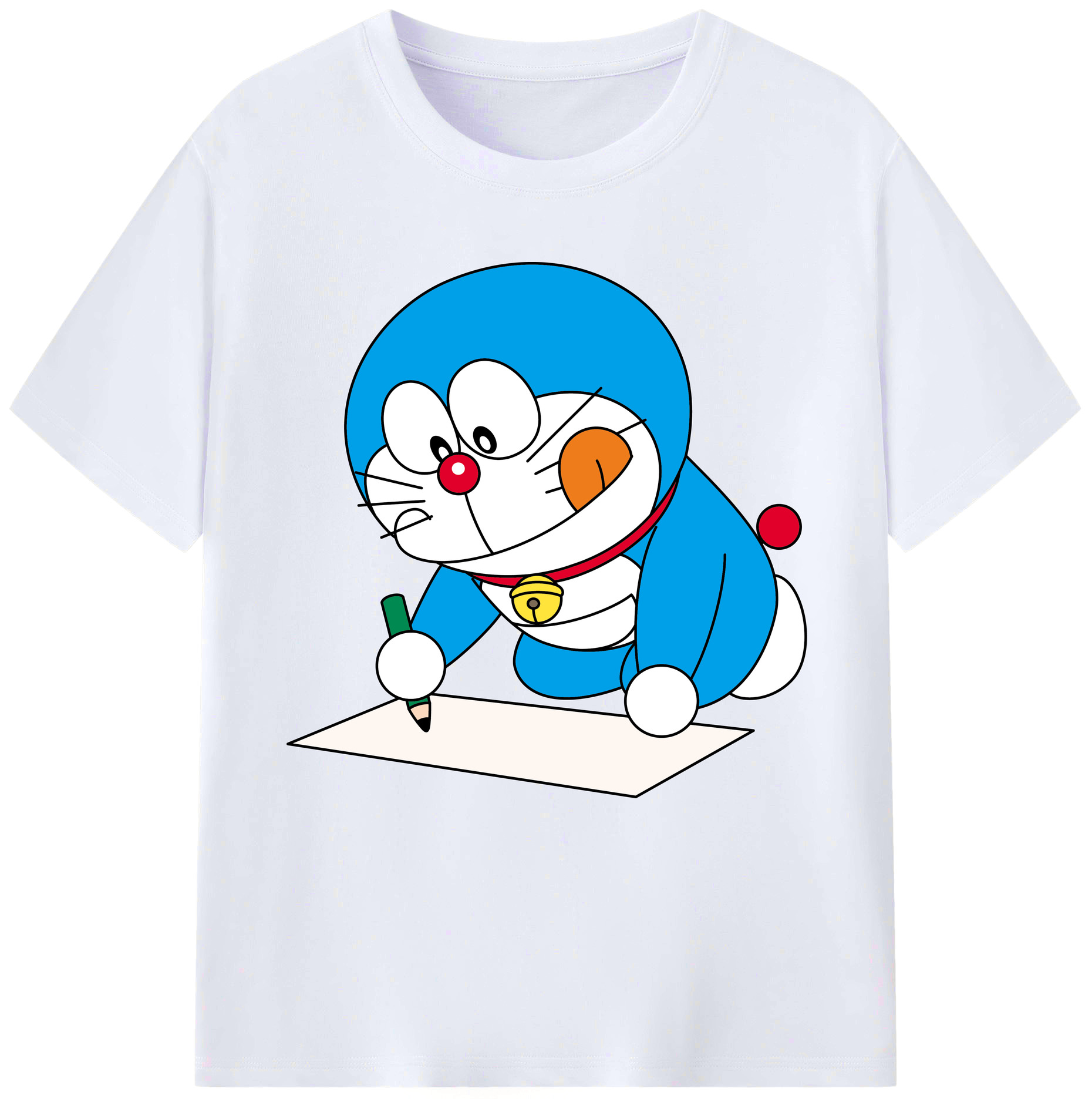 （画像用） ドラえもん Doraemon レディースカジュアルプリントTシャツ（綿100％）