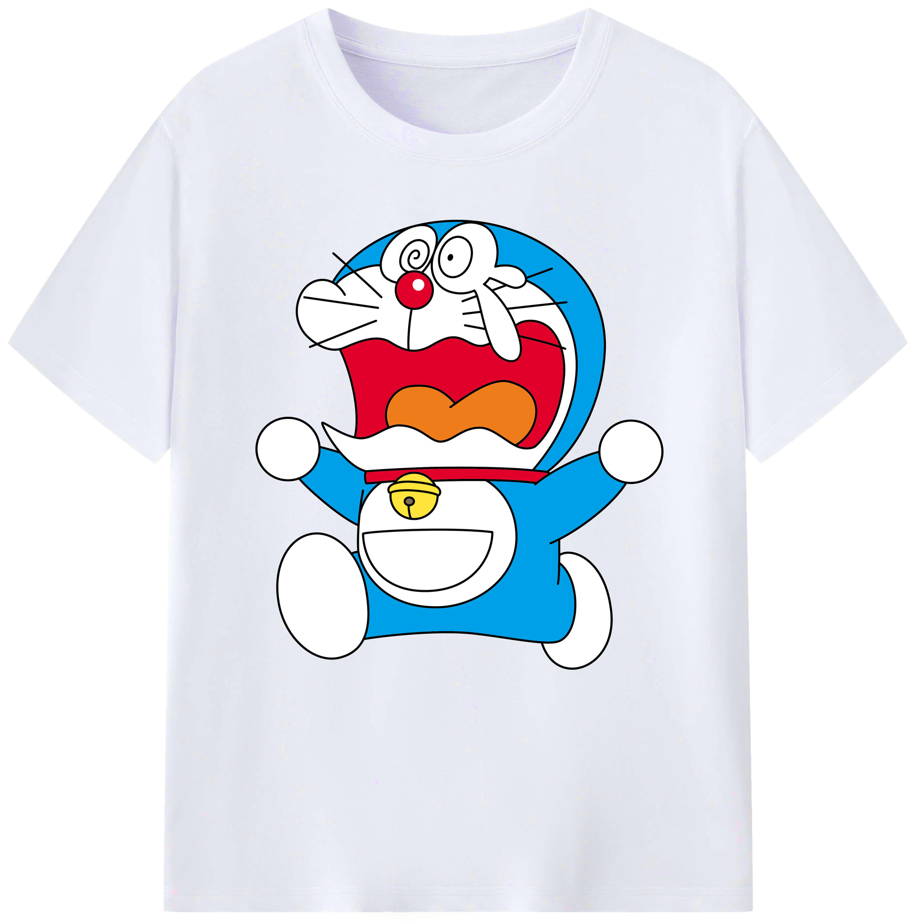 （画像用） ドラえもん Doraemon レディースカジュアルプリントTシャツ（綿100％）