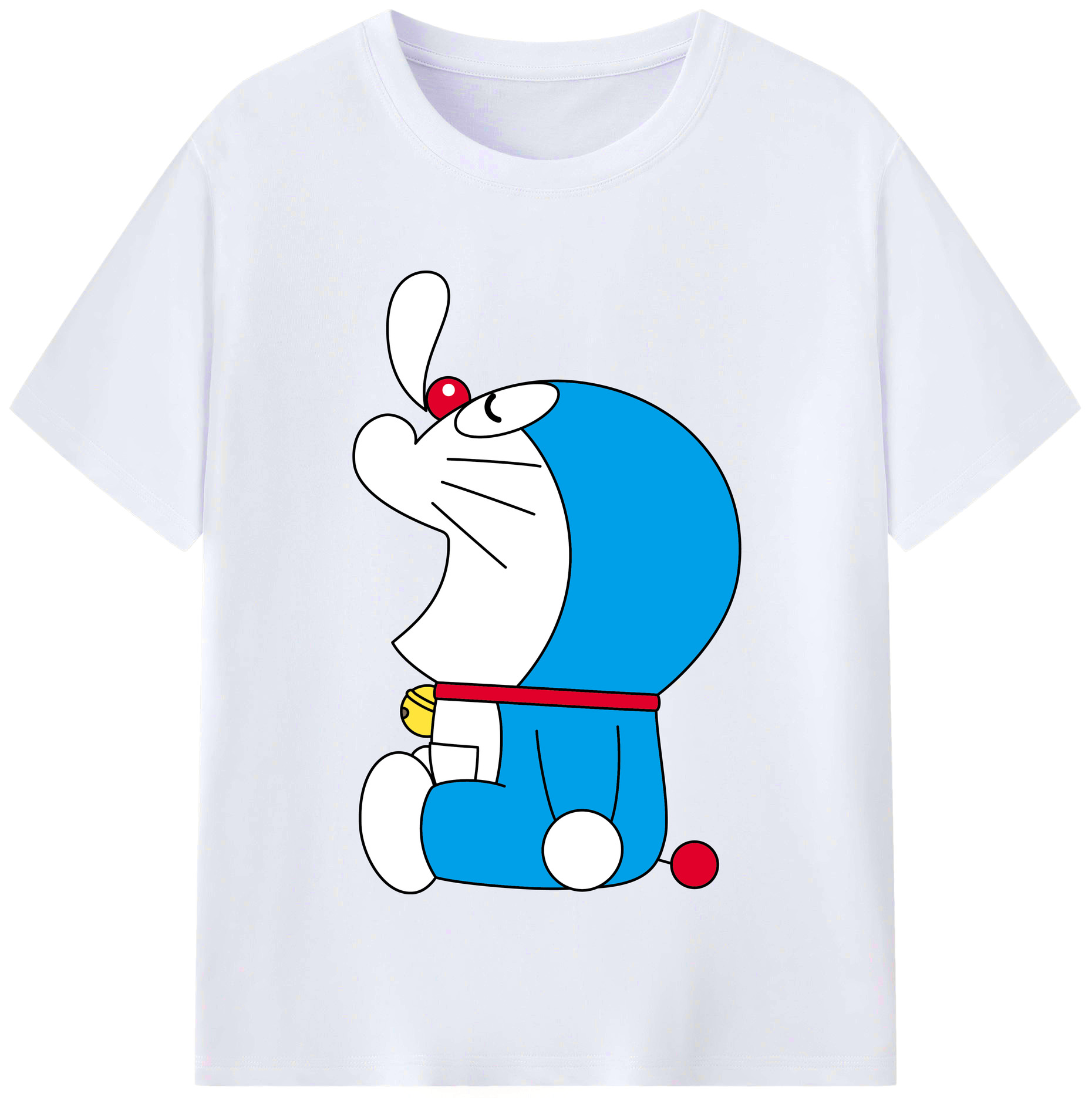（画像用） ドラえもん Doraemon レディースカジュアルプリントTシャツ（綿100％）