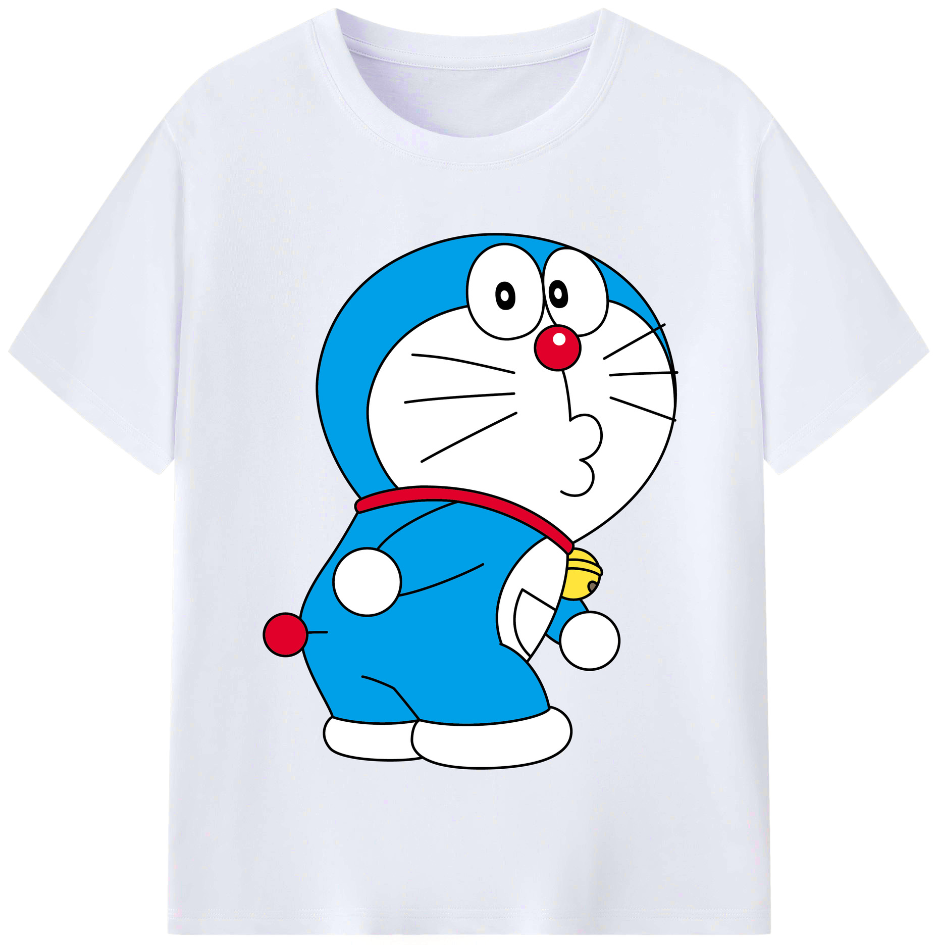 （画像用） ドラえもん Doraemon レディースカジュアルプリントTシャツ（綿100％）