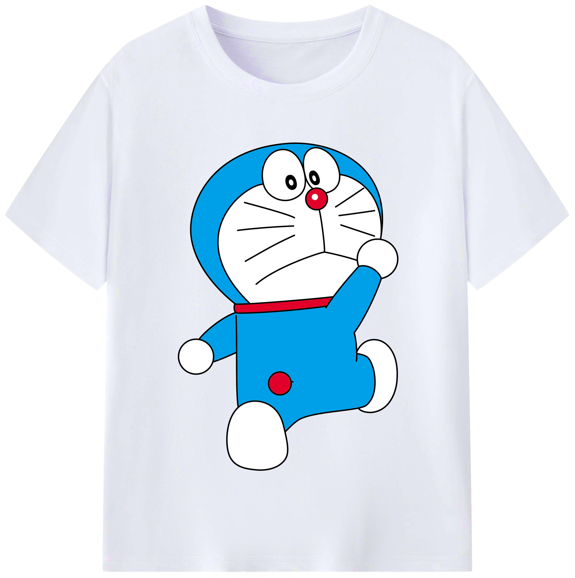 （画像用） ドラえもん Doraemon レディースカジュアルプリントTシャツ（綿100％）