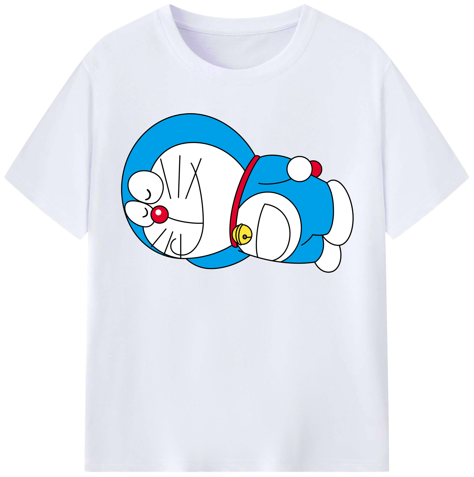 （画像用） ドラえもん Doraemon レディースカジュアルプリントTシャツ（綿100％）