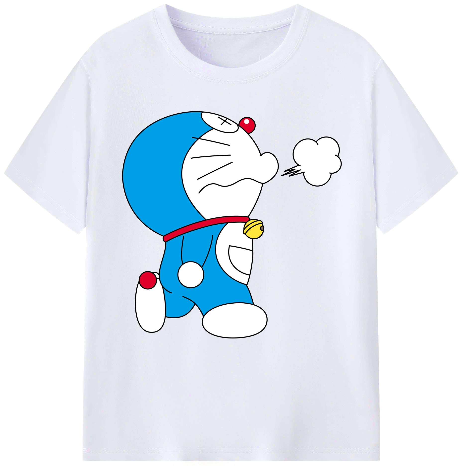 （画像用） ドラえもん Doraemon レディースカジュアルプリントTシャツ（綿100％）