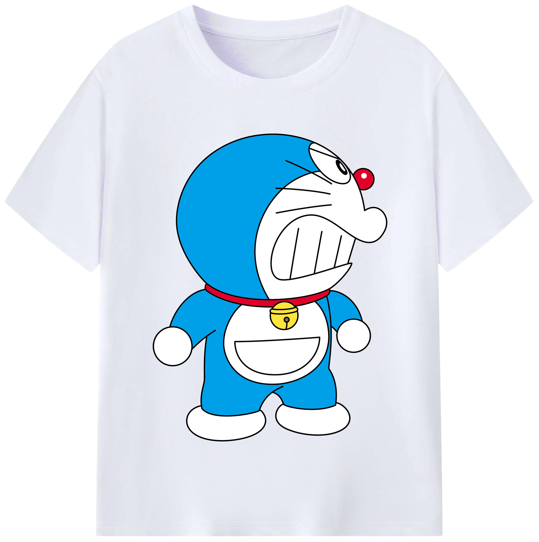 （画像用） ドラえもん Doraemon レディースカジュアルプリントTシャツ（綿100％）