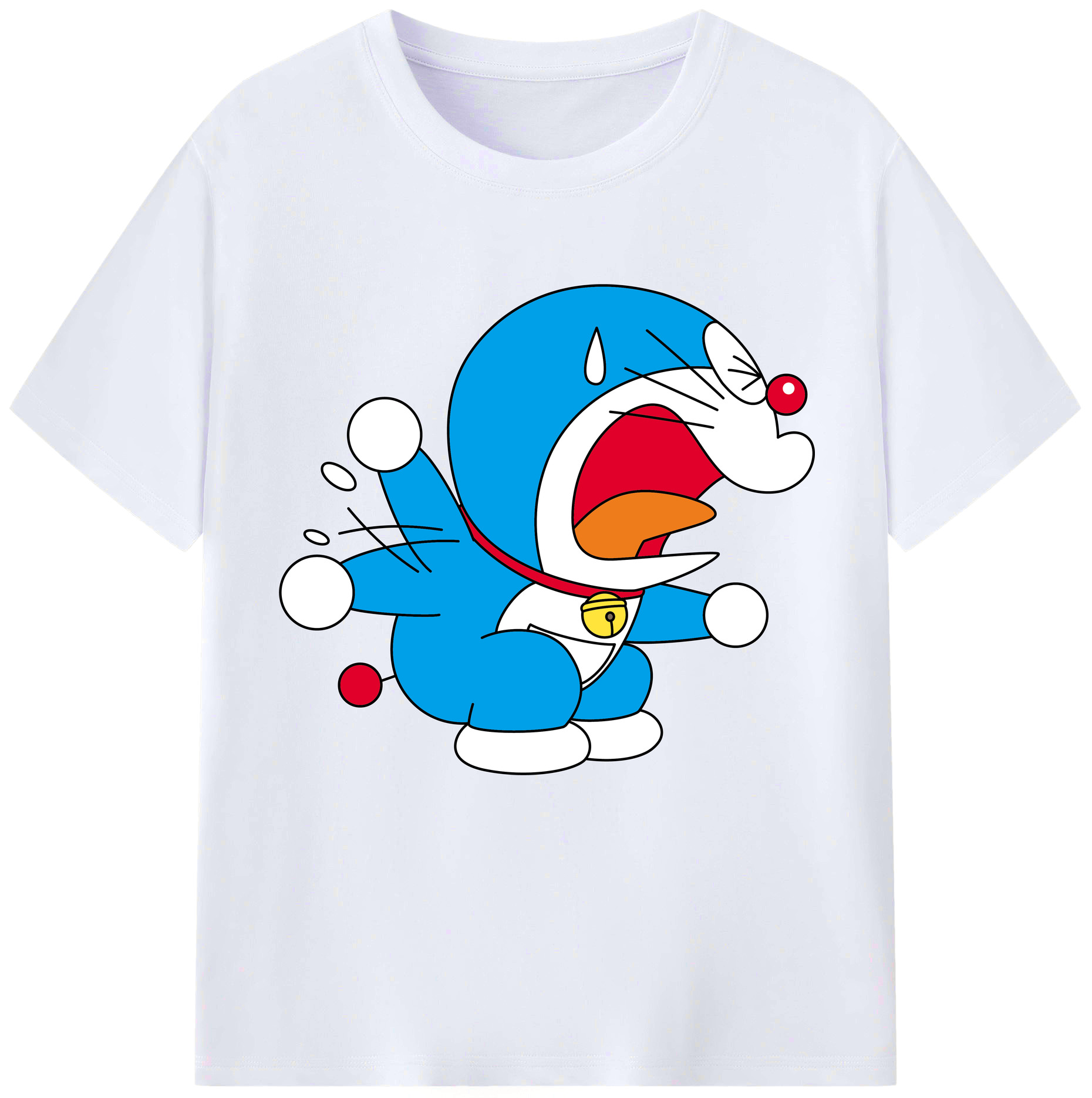 （画像用） ドラえもん Doraemon レディースカジュアルプリントTシャツ（綿100％）