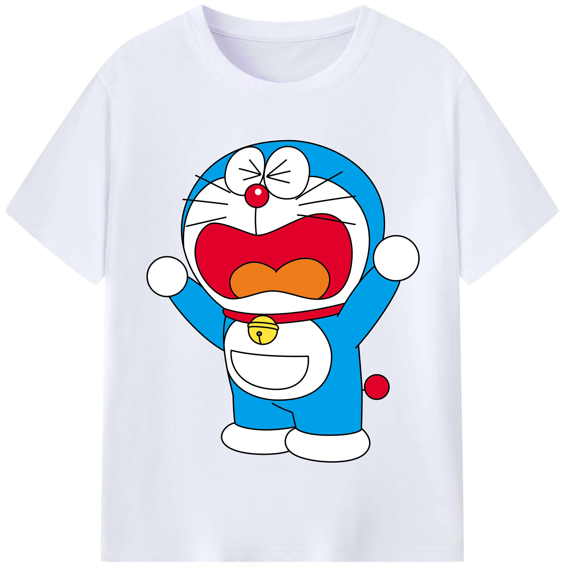 （画像用） ドラえもん Doraemon レディースカジュアルプリントTシャツ（綿100％）