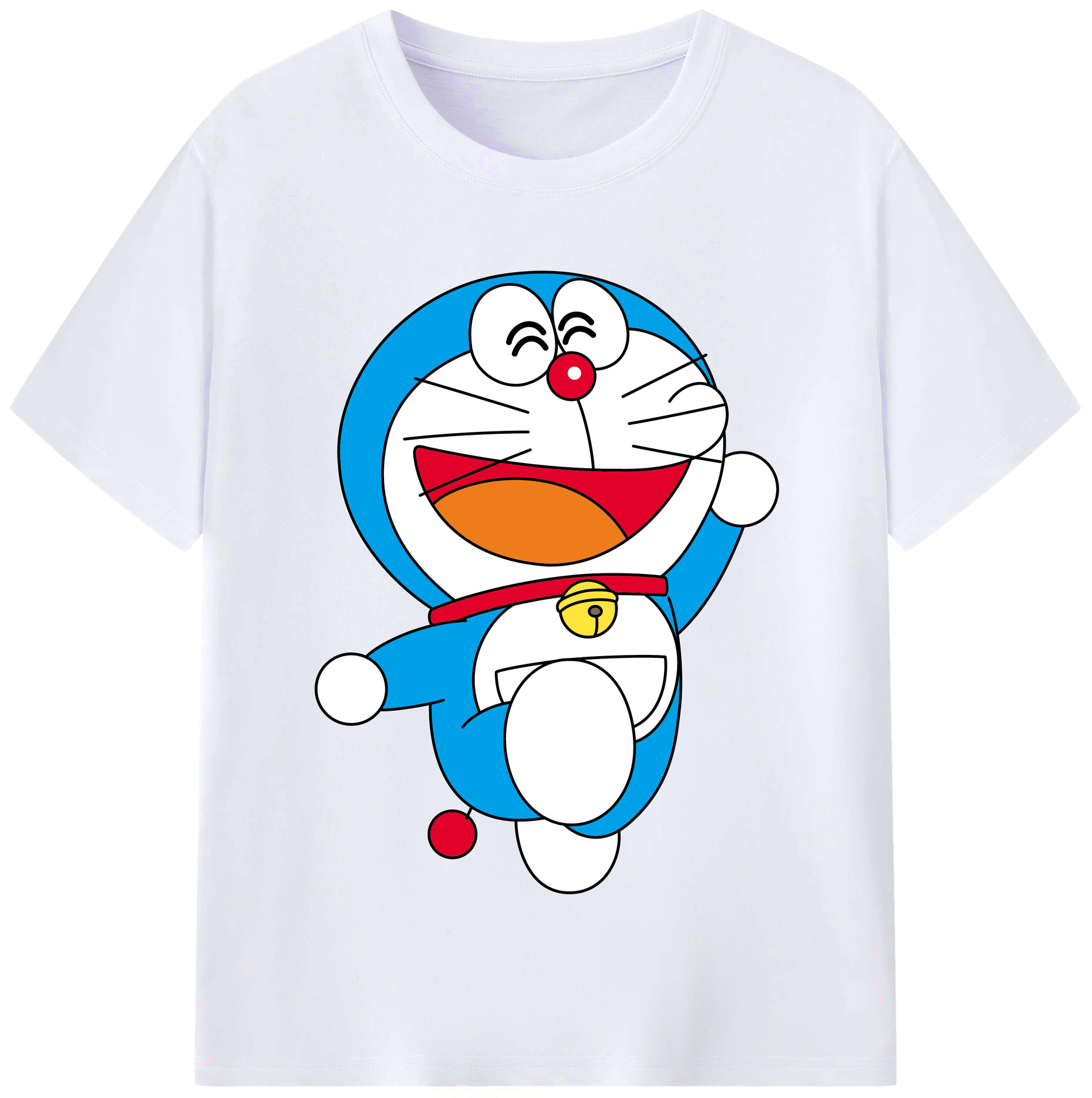 （画像用） ドラえもん Doraemon レディースカジュアルプリントTシャツ（綿100％）