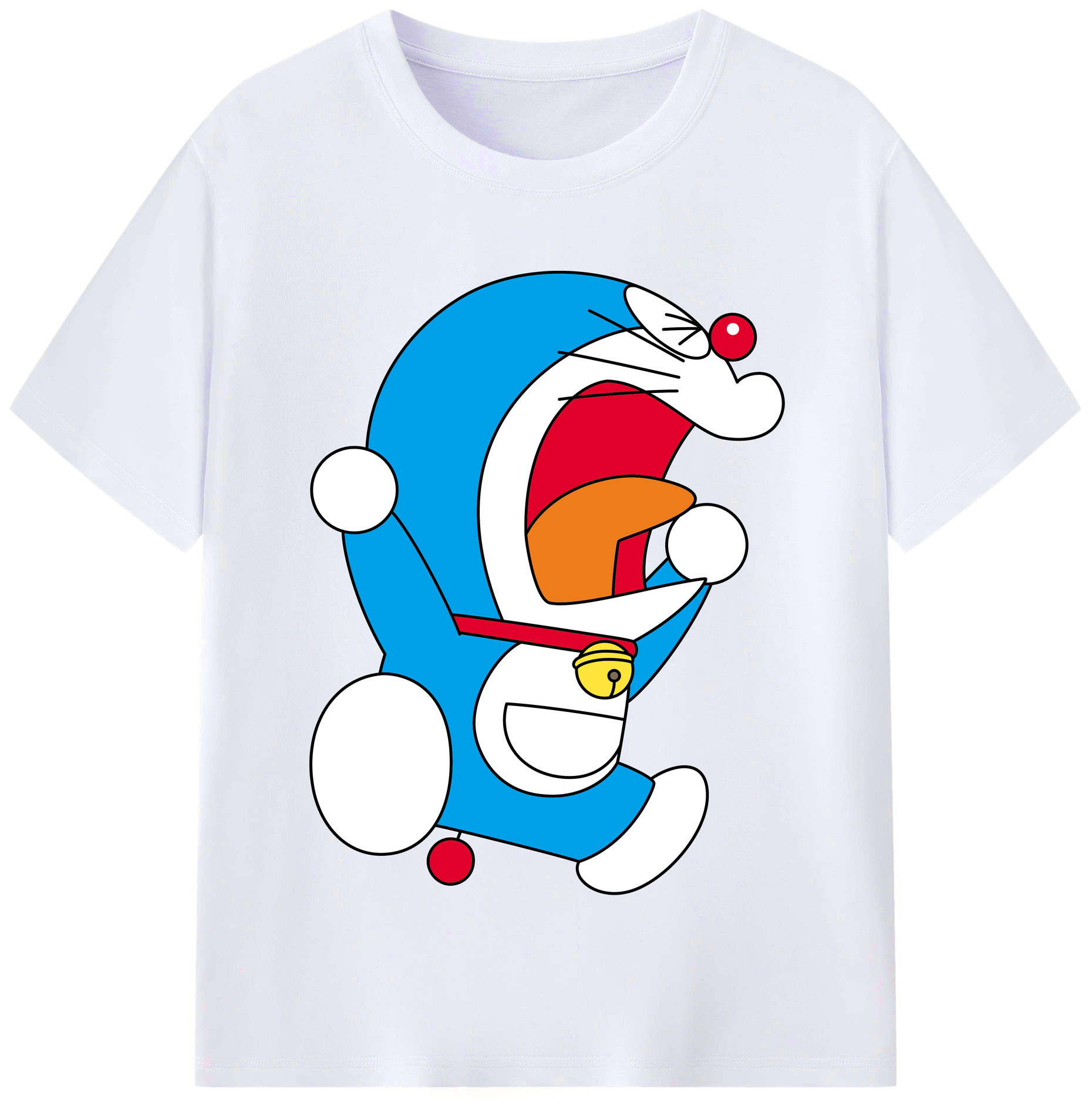 （画像用） ドラえもん Doraemon レディースカジュアルプリントTシャツ（綿100％）