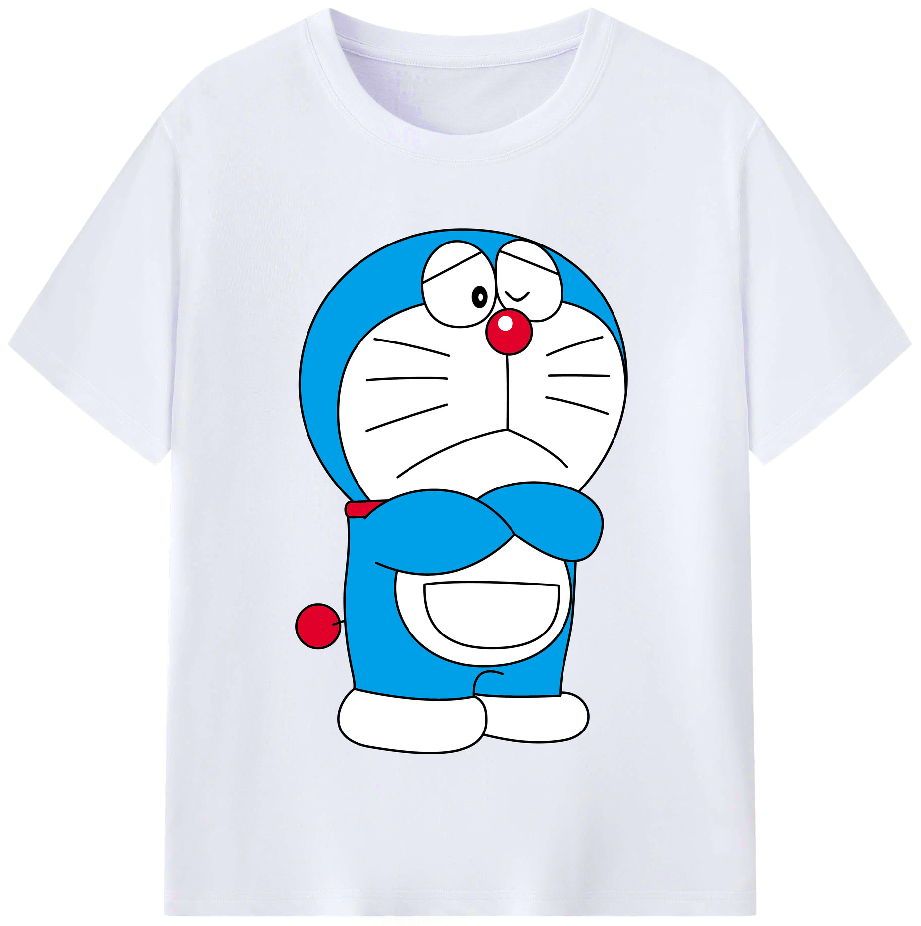 （画像用） ドラえもん Doraemon レディースカジュアルプリントTシャツ（綿100％）