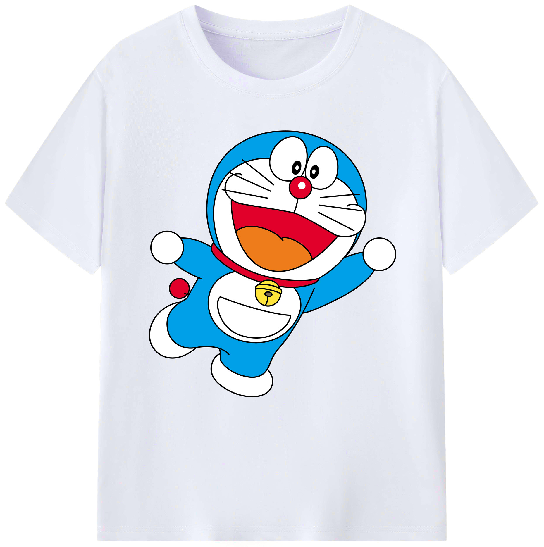 （画像用） ドラえもん Doraemon レディースカジュアルプリントTシャツ（綿100％）