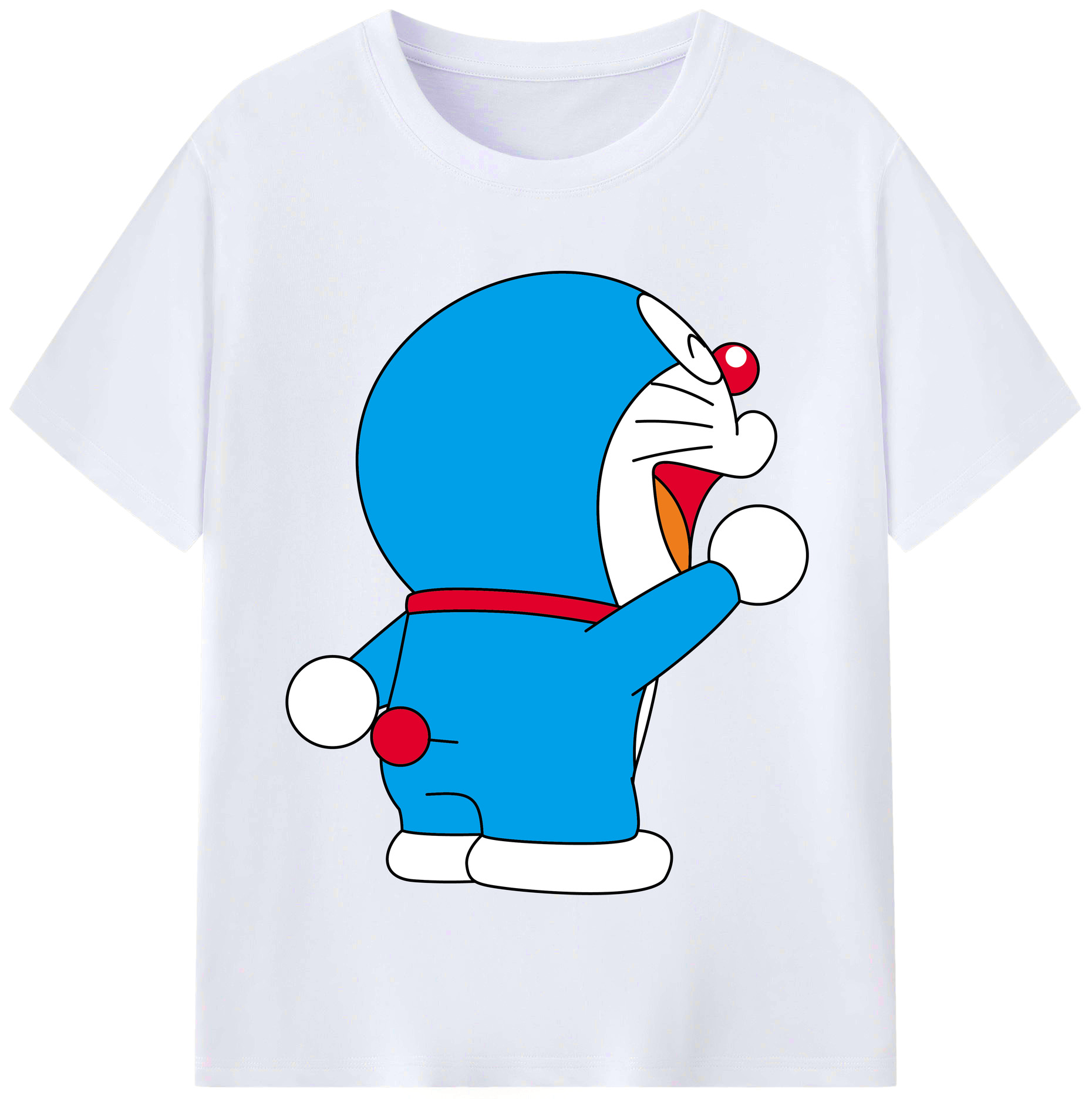 （画像用） ドラえもん Doraemon レディースカジュアルプリントTシャツ（綿100％）