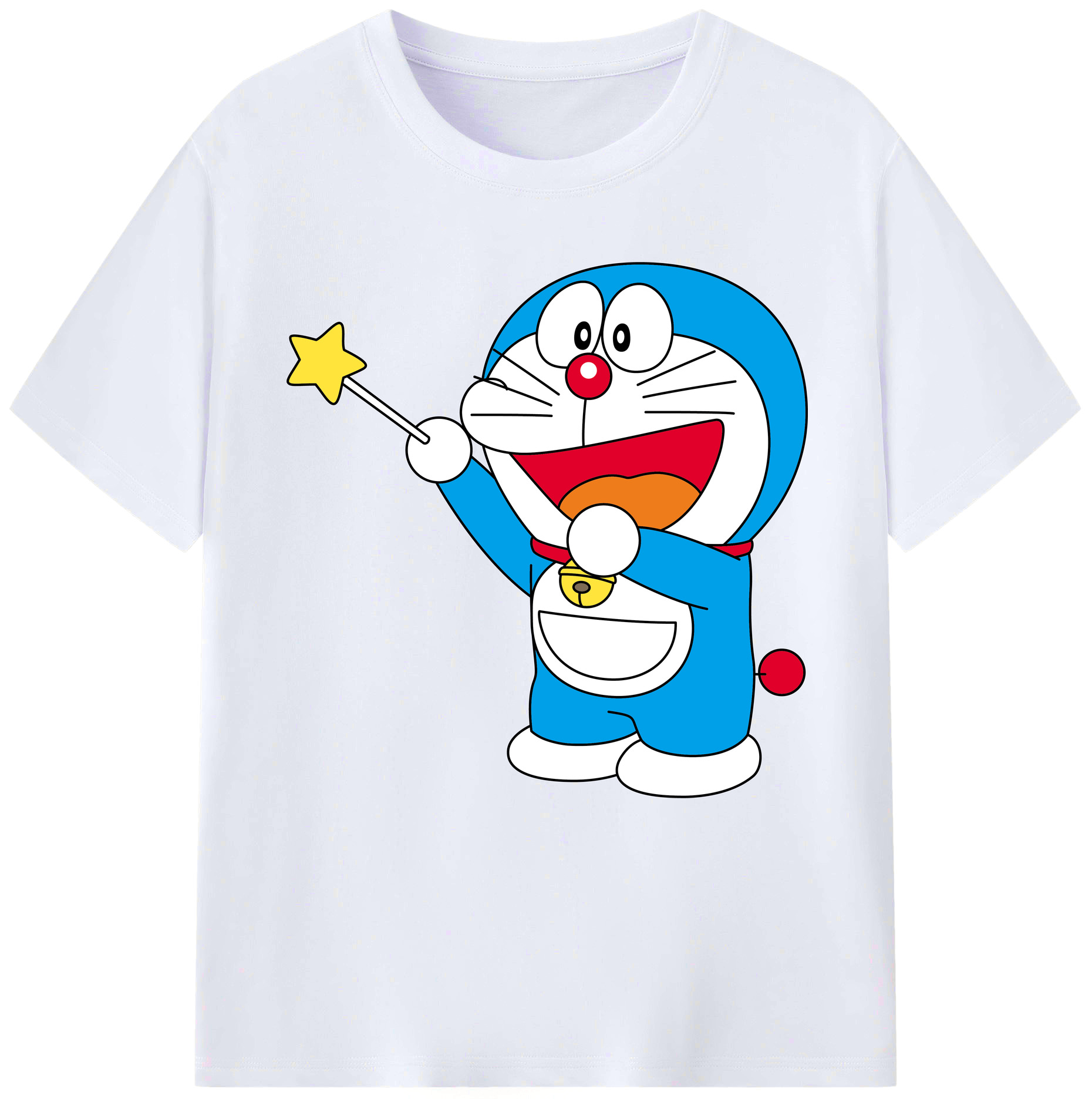 （画像用） ドラえもん Doraemon レディースカジュアルプリントTシャツ（綿100％）