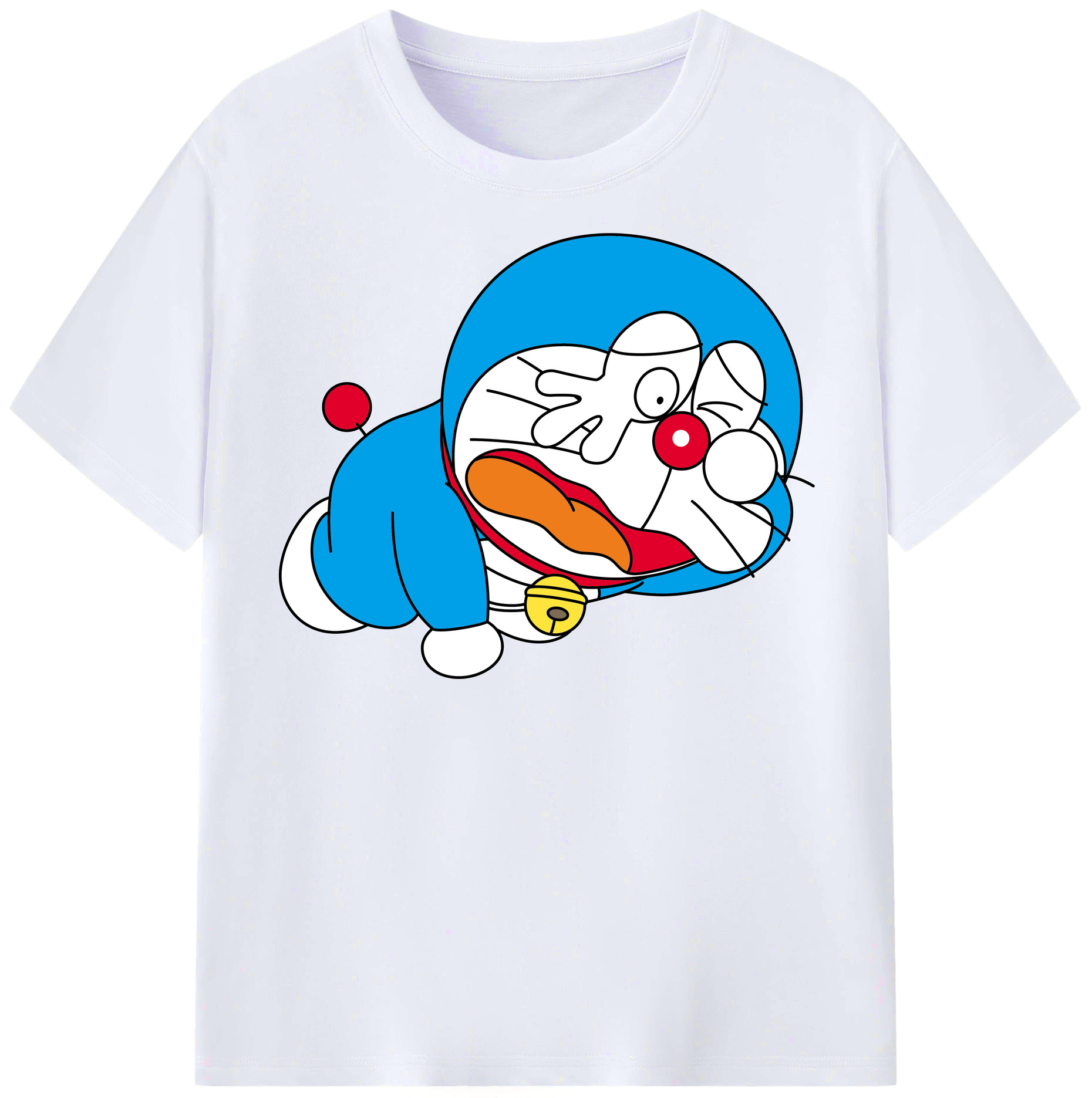 （画像用） ドラえもん Doraemon レディースカジュアルプリントTシャツ（綿100％）