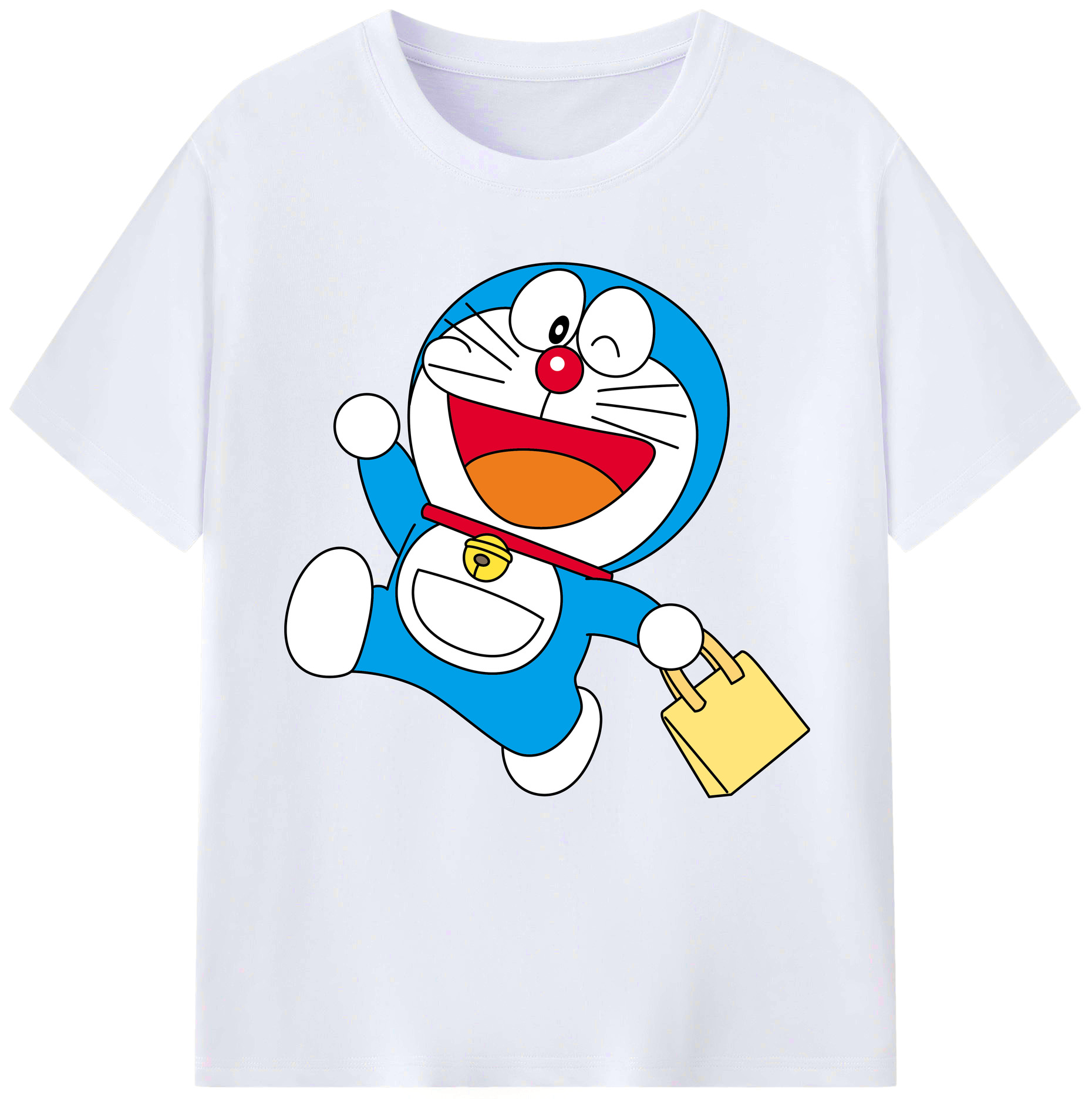 （画像用） ドラえもん Doraemon レディースカジュアルプリントTシャツ（綿100％）