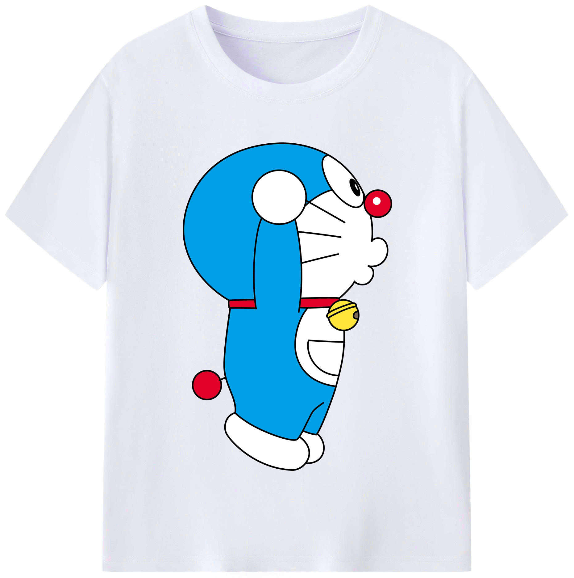 （画像用） ドラえもん Doraemon レディースカジュアルプリントTシャツ（綿100％）