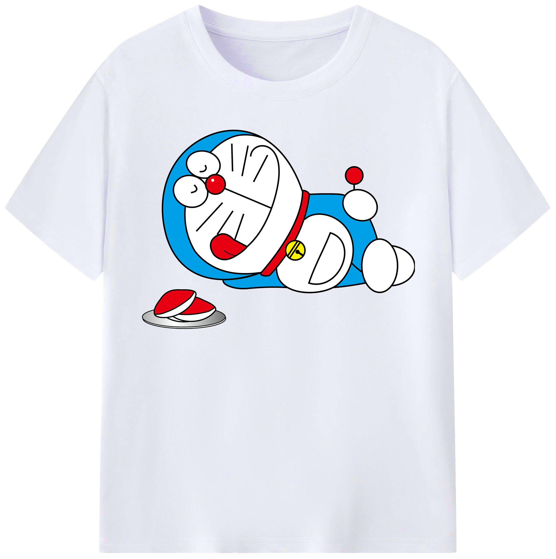 （画像用） ドラえもん Doraemon レディースカジュアルプリントTシャツ（綿100％）
