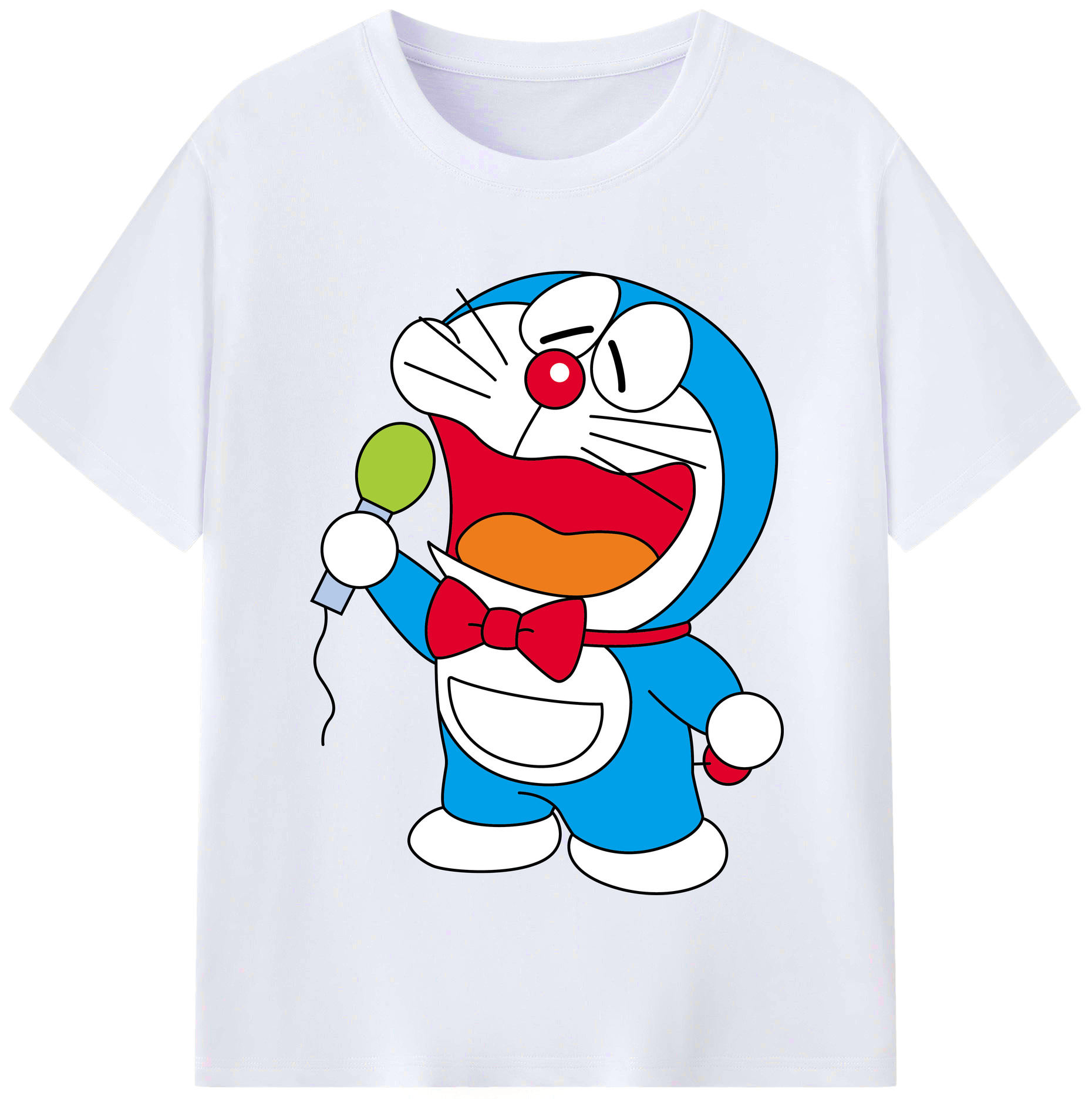 （画像用） ドラえもん Doraemon レディースカジュアルプリントTシャツ（綿100％）