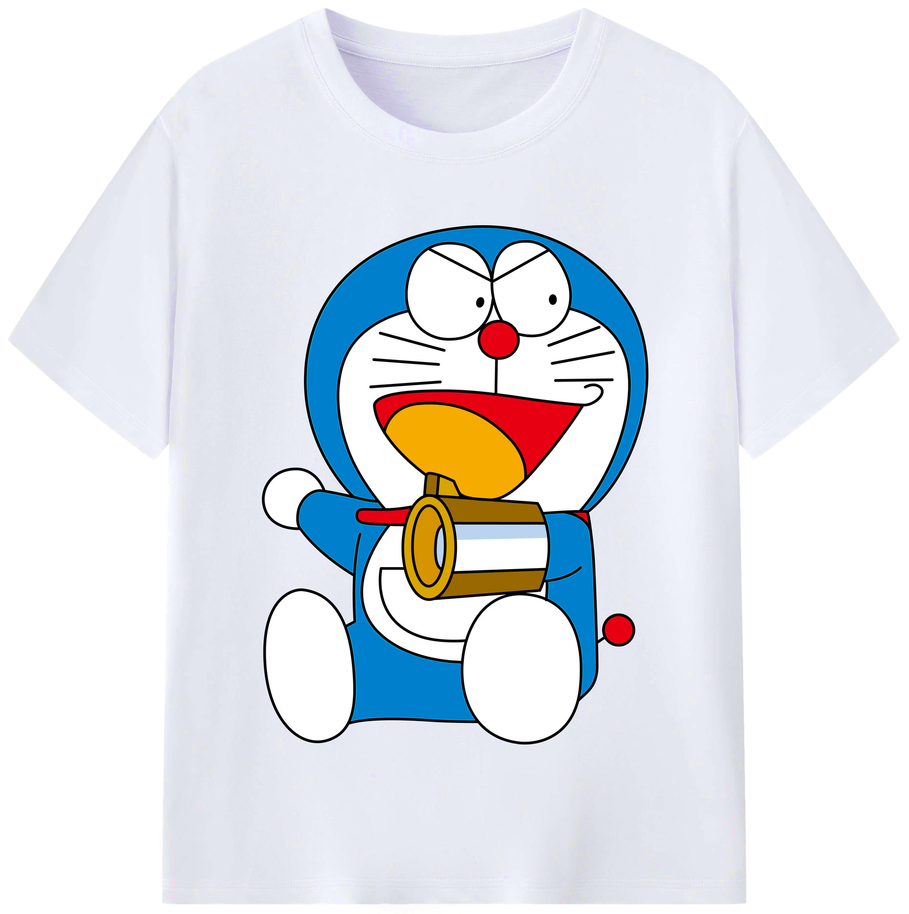 （画像用） ドラえもん Doraemon レディースカジュアルプリントTシャツ（綿100％）