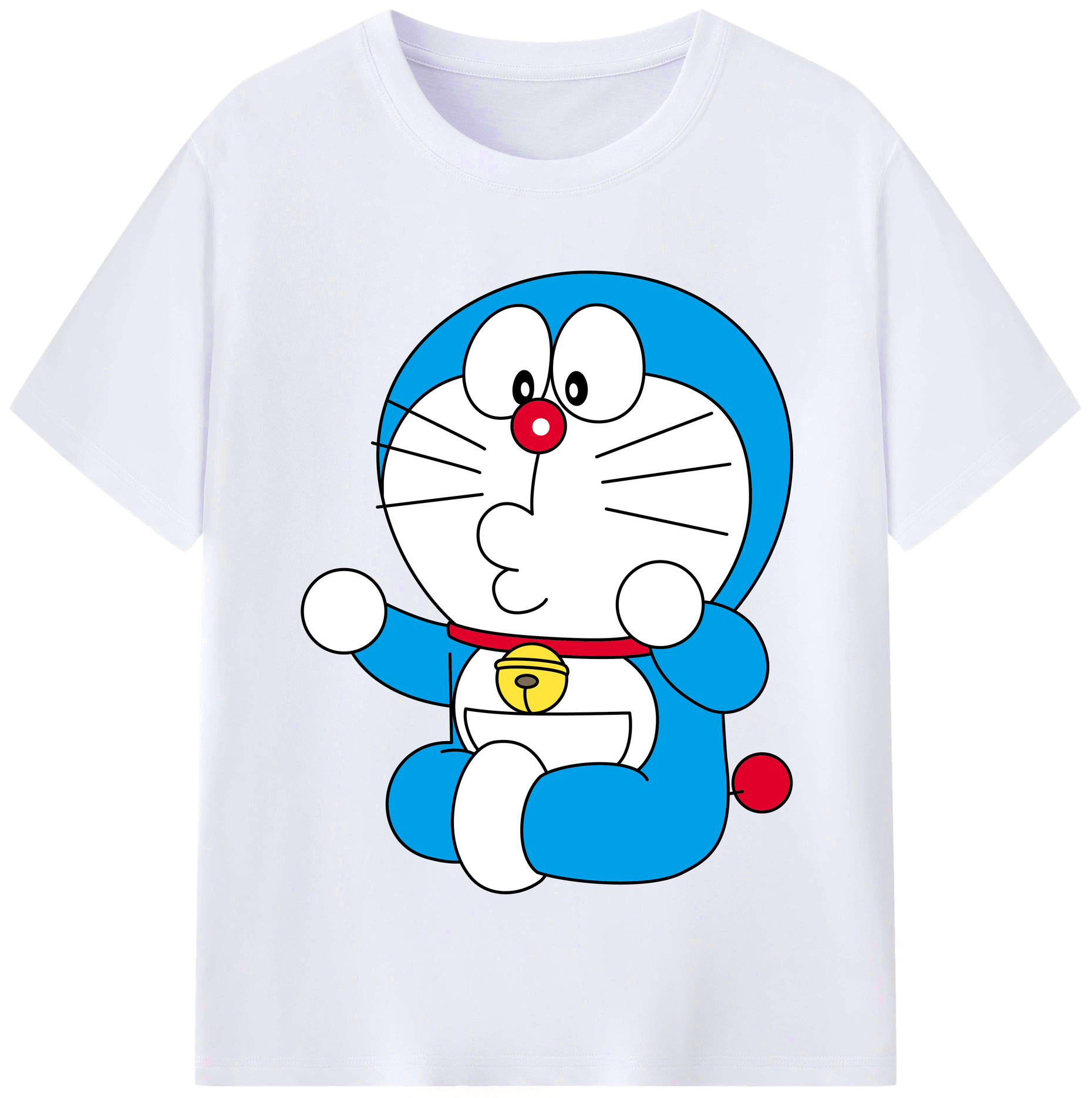 （画像用） ドラえもん Doraemon レディースカジュアルプリントTシャツ（綿100％）