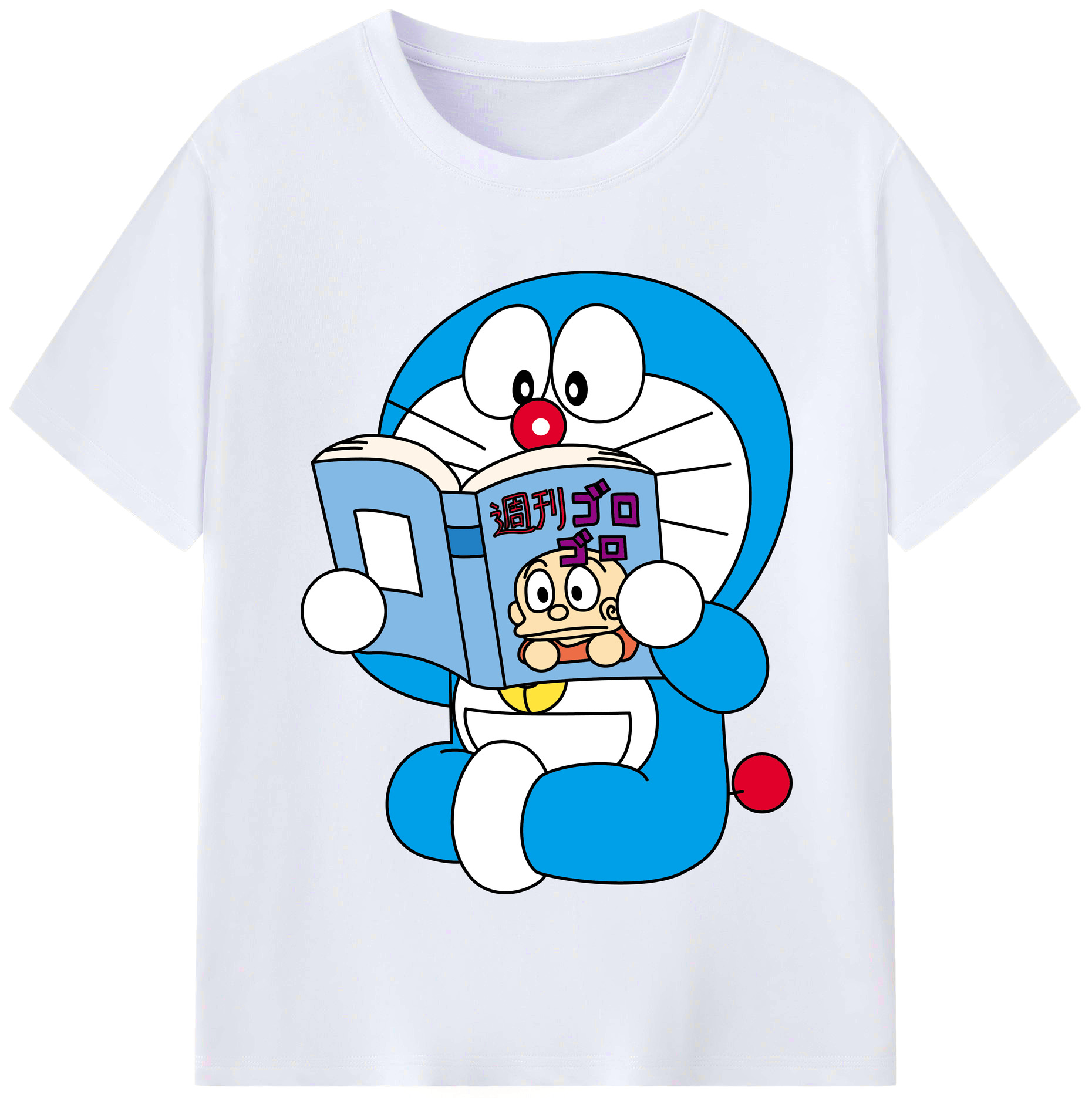 （画像用） ドラえもん Doraemon レディースカジュアルプリントTシャツ（綿100％）
