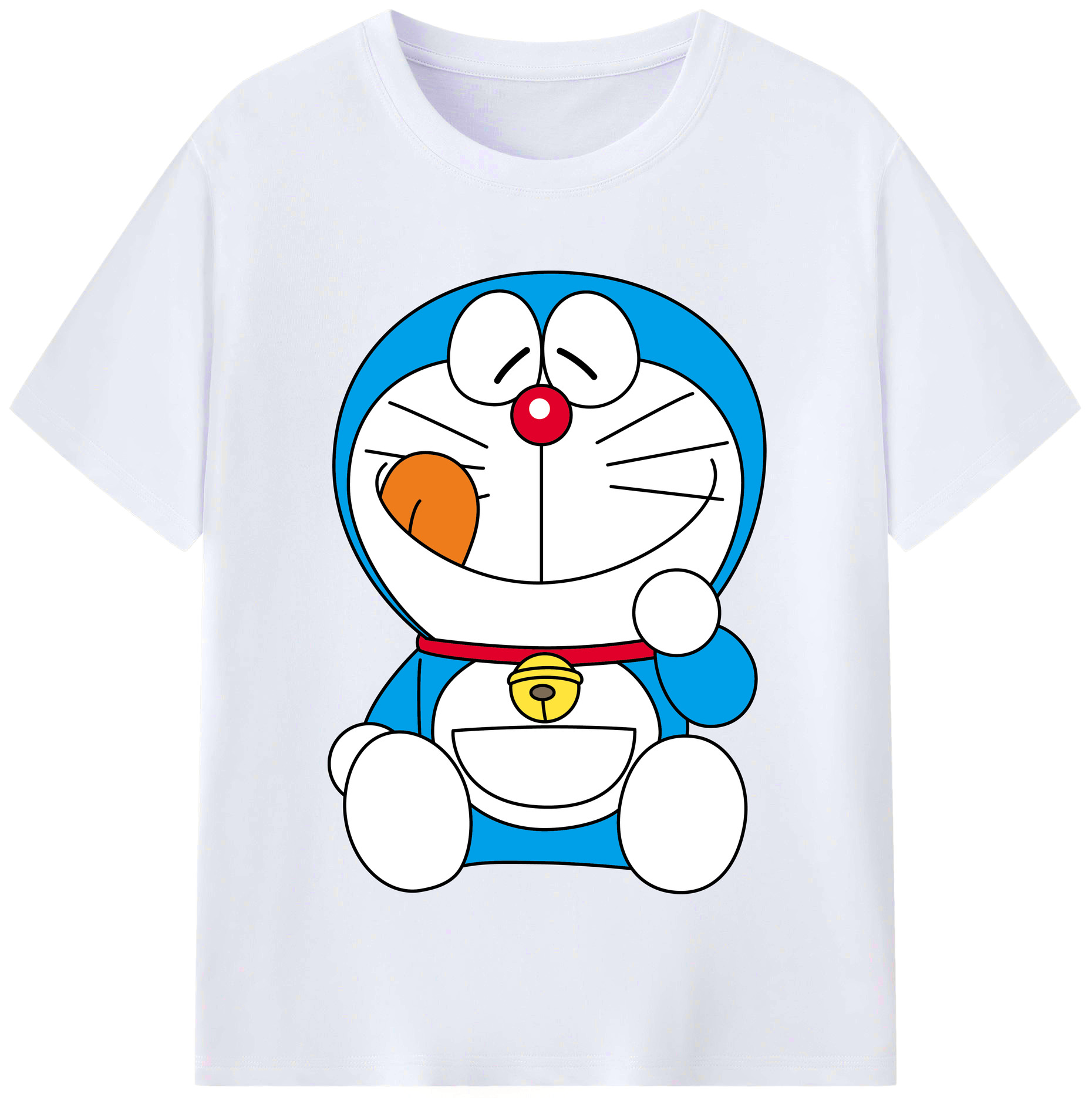 （画像用） ドラえもん Doraemon レディースカジュアルプリントTシャツ（綿100％）