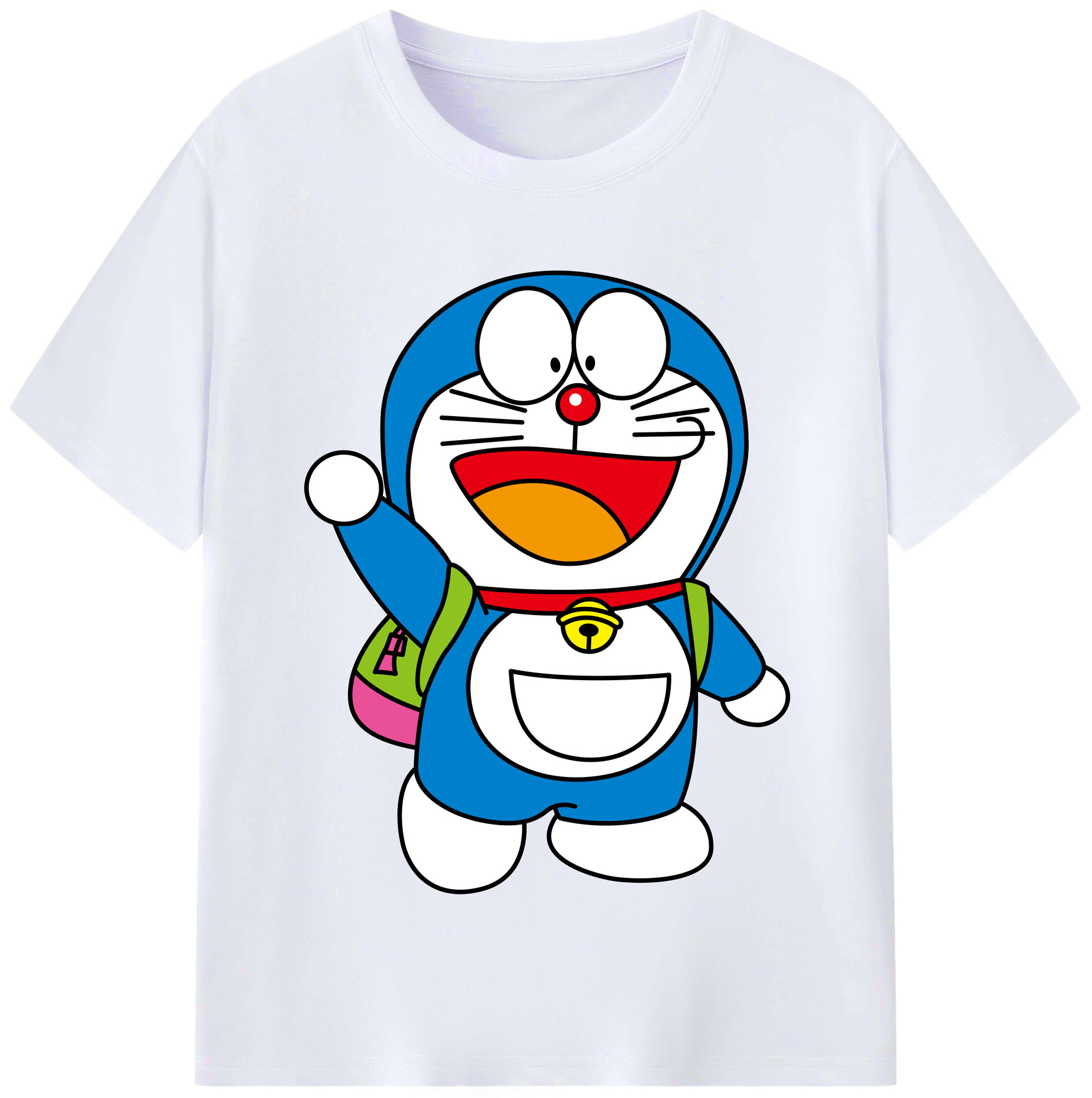 （画像用） ドラえもん Doraemon レディースカジュアルプリントTシャツ（綿100％）