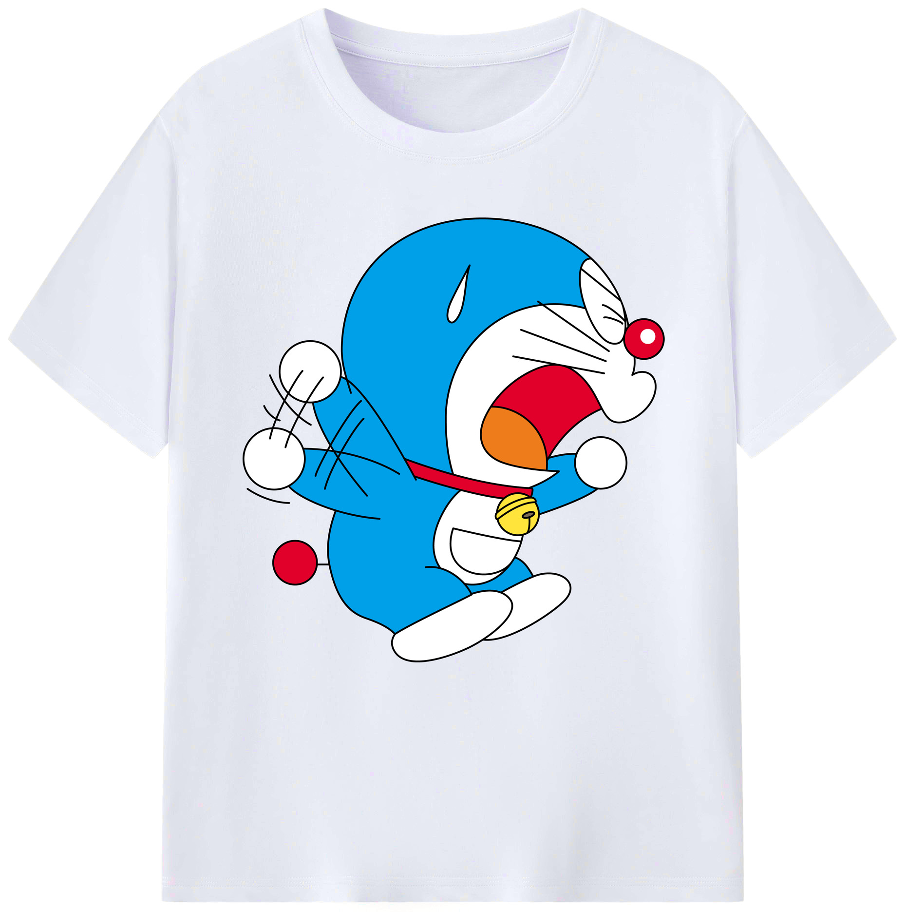 （画像用） ドラえもん Doraemon レディースカジュアルプリントTシャツ（綿100％）