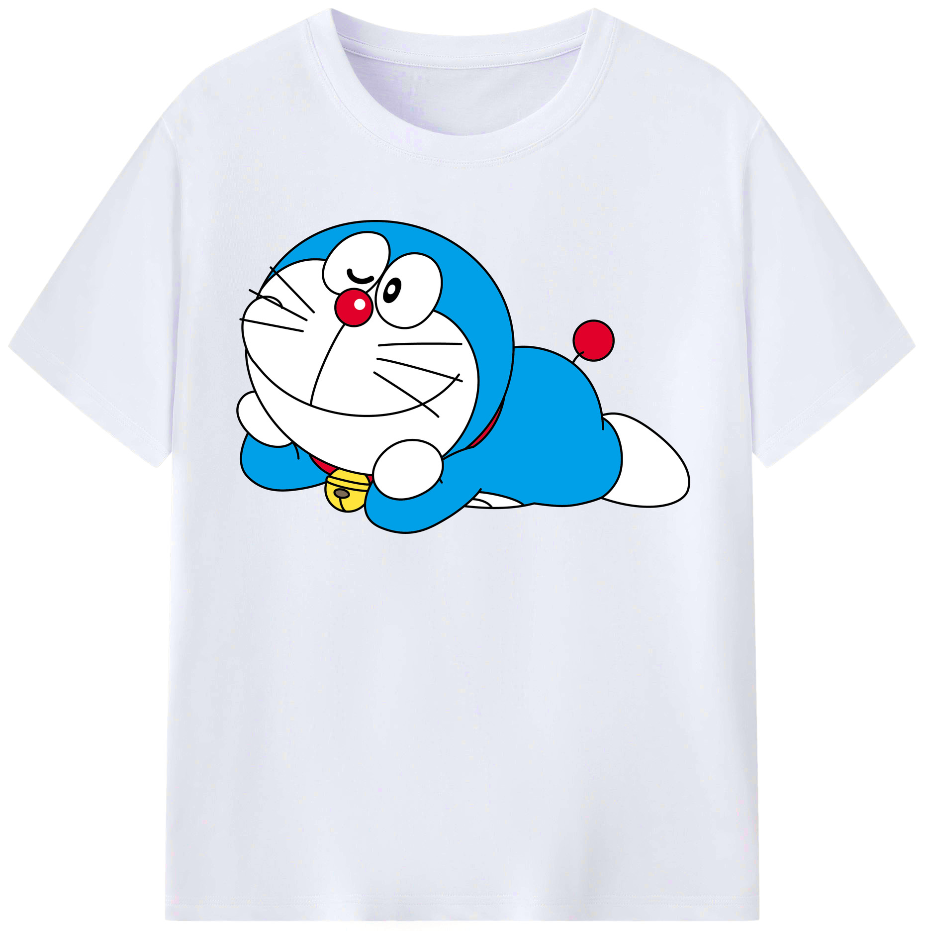 （画像用） ドラえもん Doraemon レディースカジュアルプリントTシャツ（綿100％）