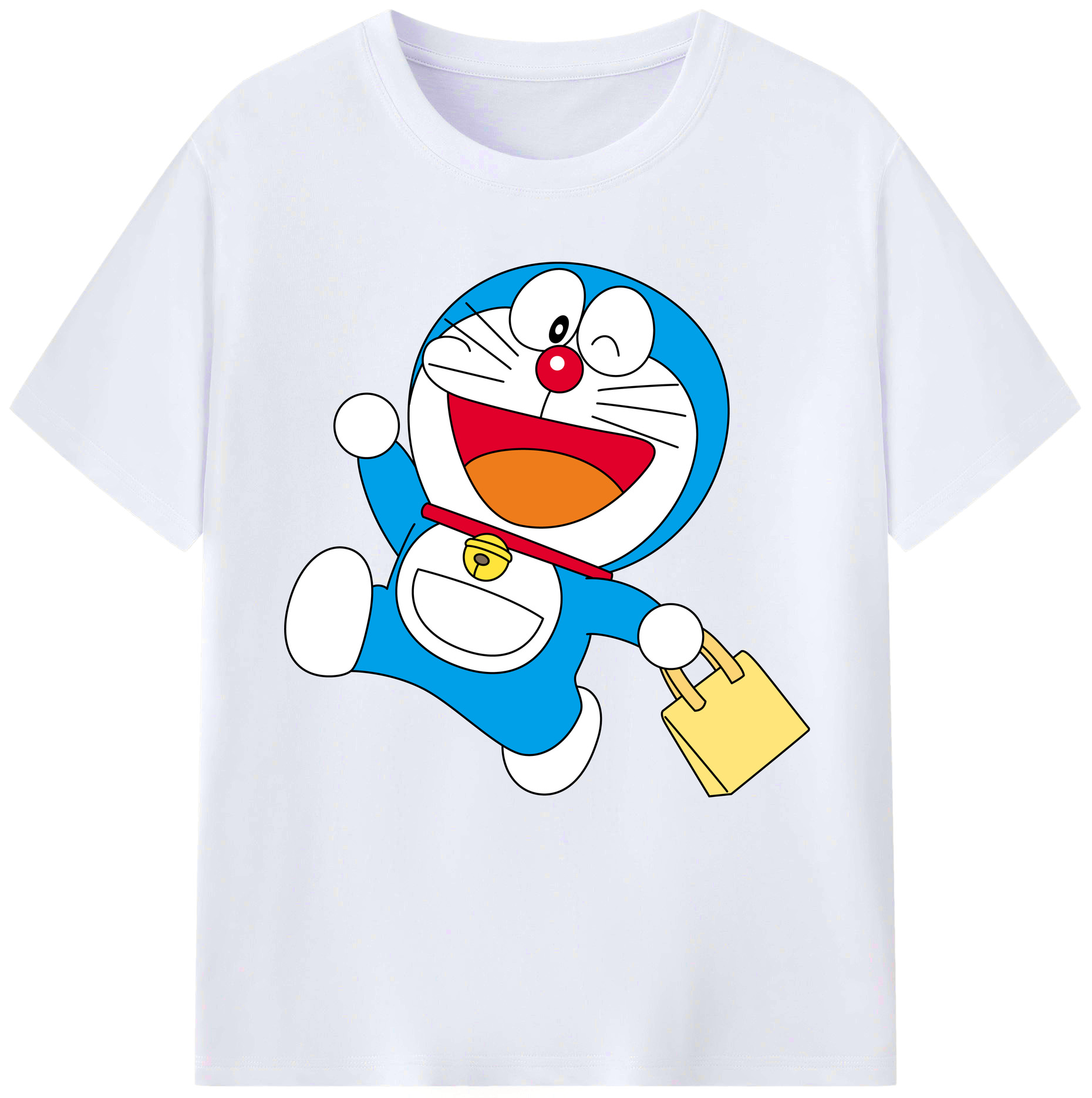 （画像用） ドラえもん Doraemon レディースカジュアルプリントTシャツ（綿100％）