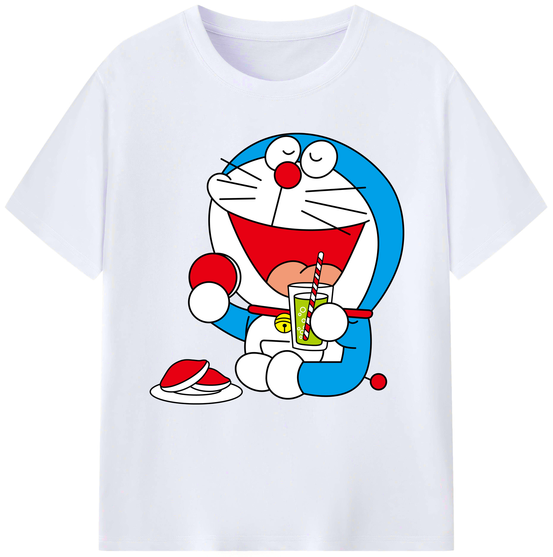 （画像用） ドラえもん Doraemon レディースカジュアルプリントTシャツ（綿100％）