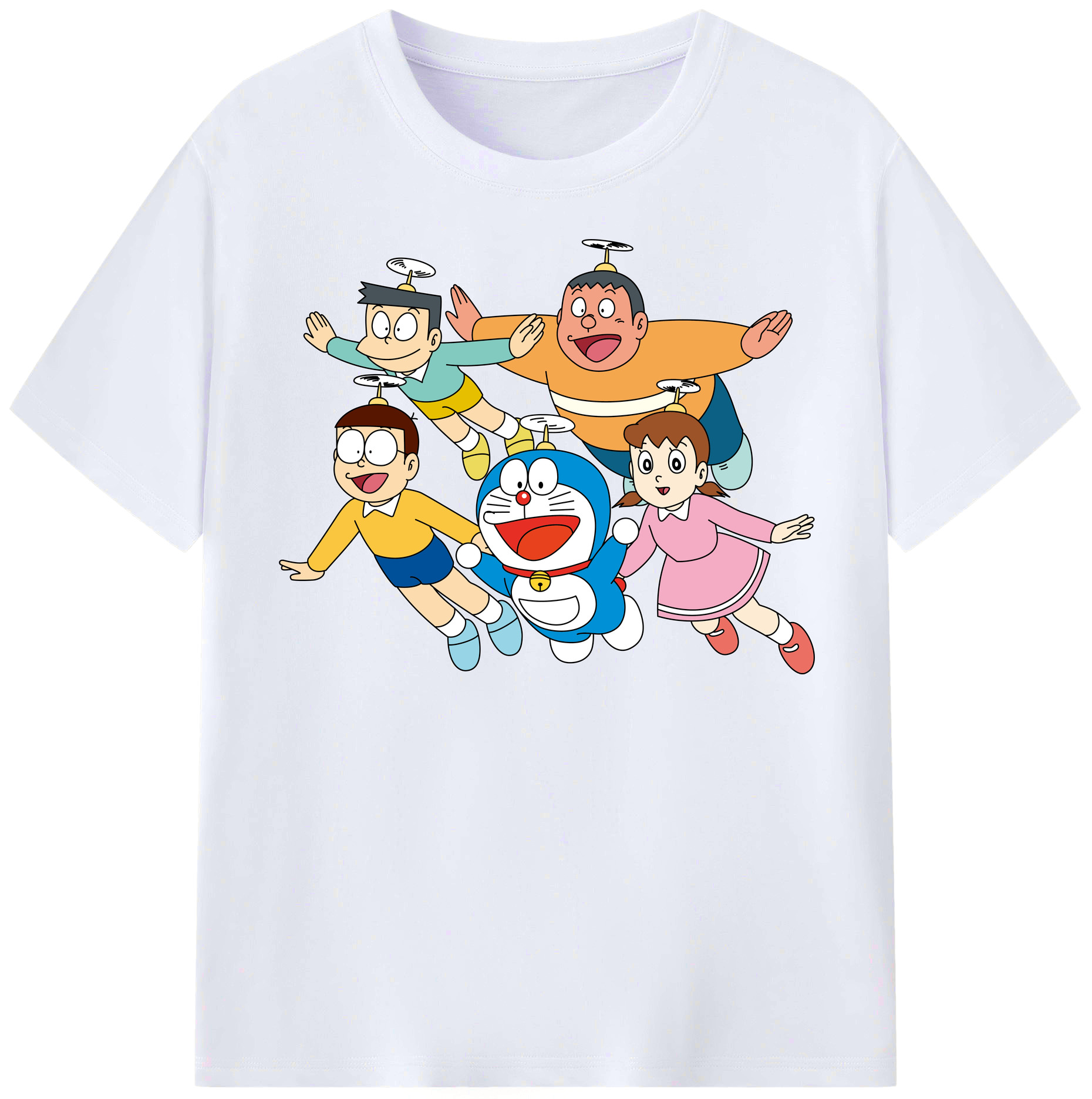 （画像用） ドラえもん 骨川 スネ夫 Doraemon Honekawa Suneo レディースカジュアルプリントTシャツ（綿100％）