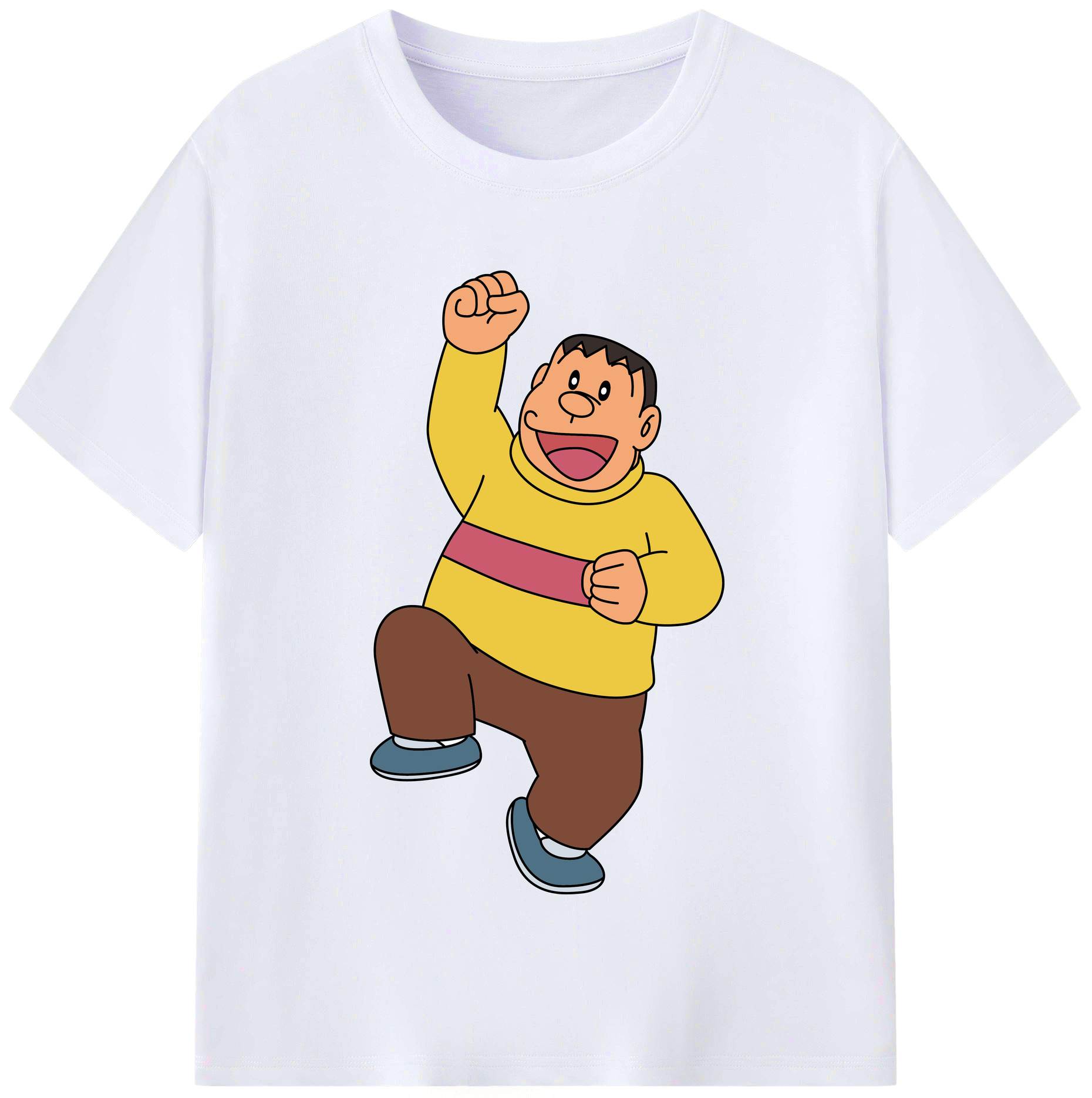 （画像用） ドラえもん 剛田武 Doraemon Gouta Takeshi レディースカジュアルプリントTシャツ（綿100％）